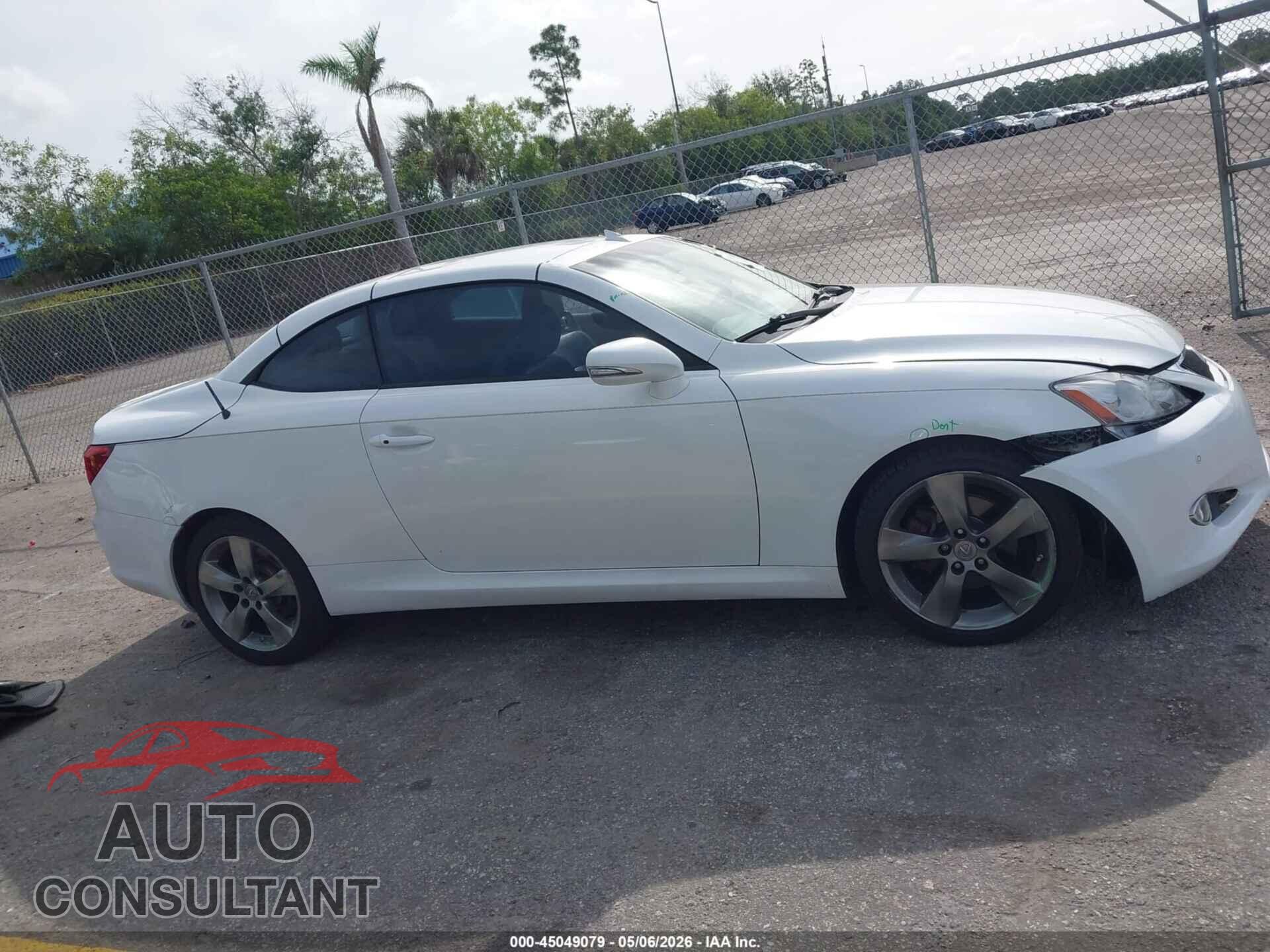 LEXUS IS 250C 2010 - JTHFF2C26A2506227