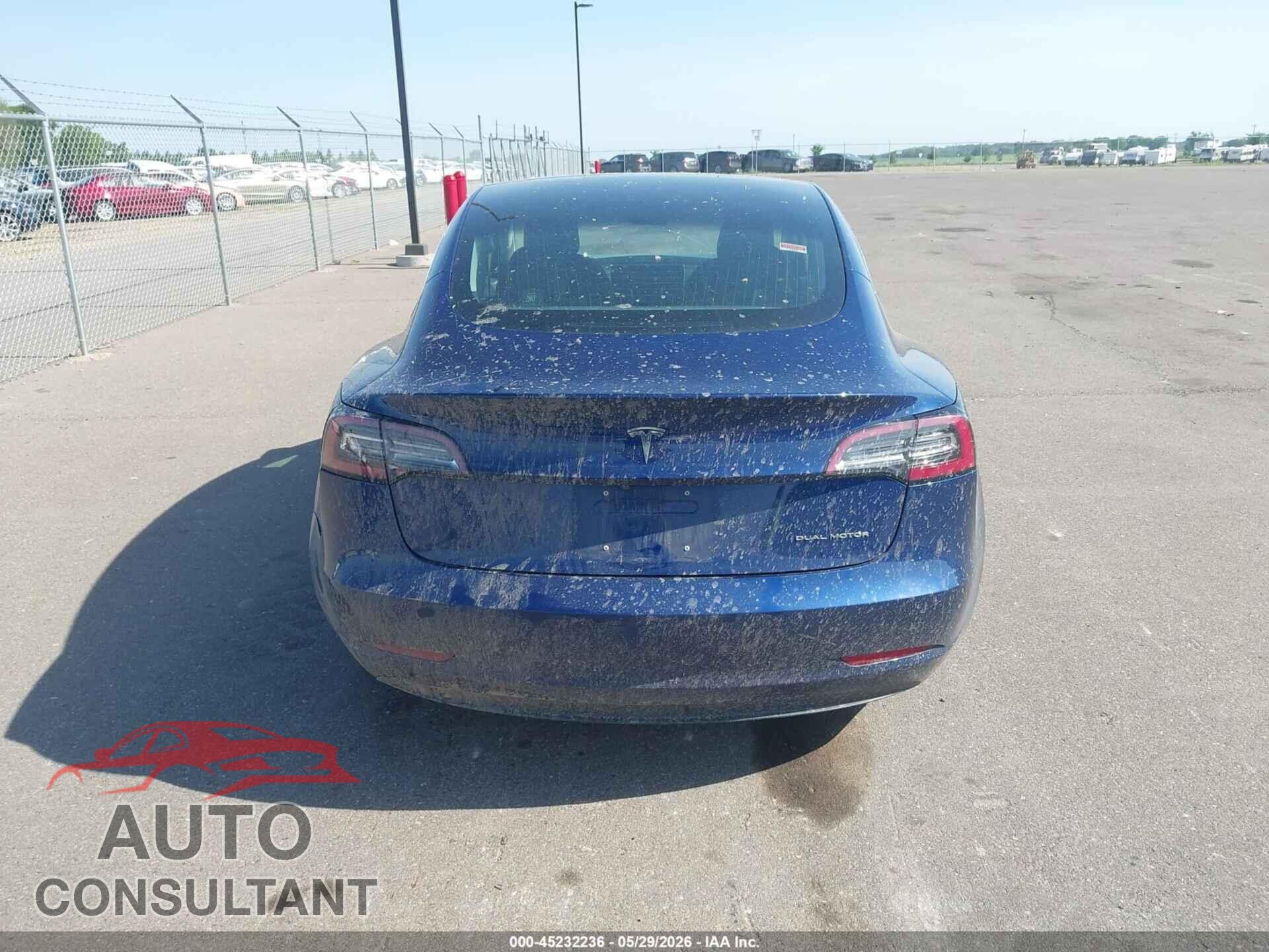 TESLA MODEL 3 2018 - 5YJ3E1EB9JF088578