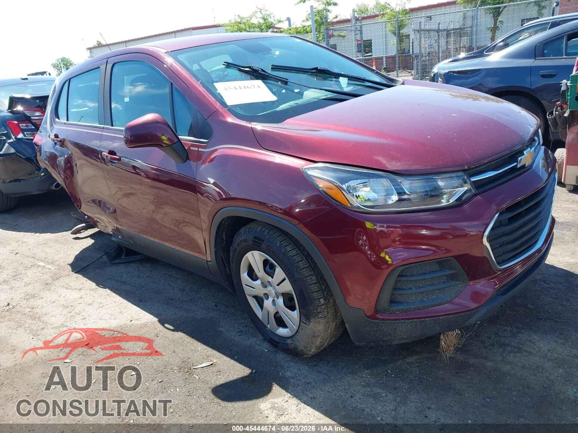 CHEVROLET TRAX 2017 - 3GNCJKSB6HL266942