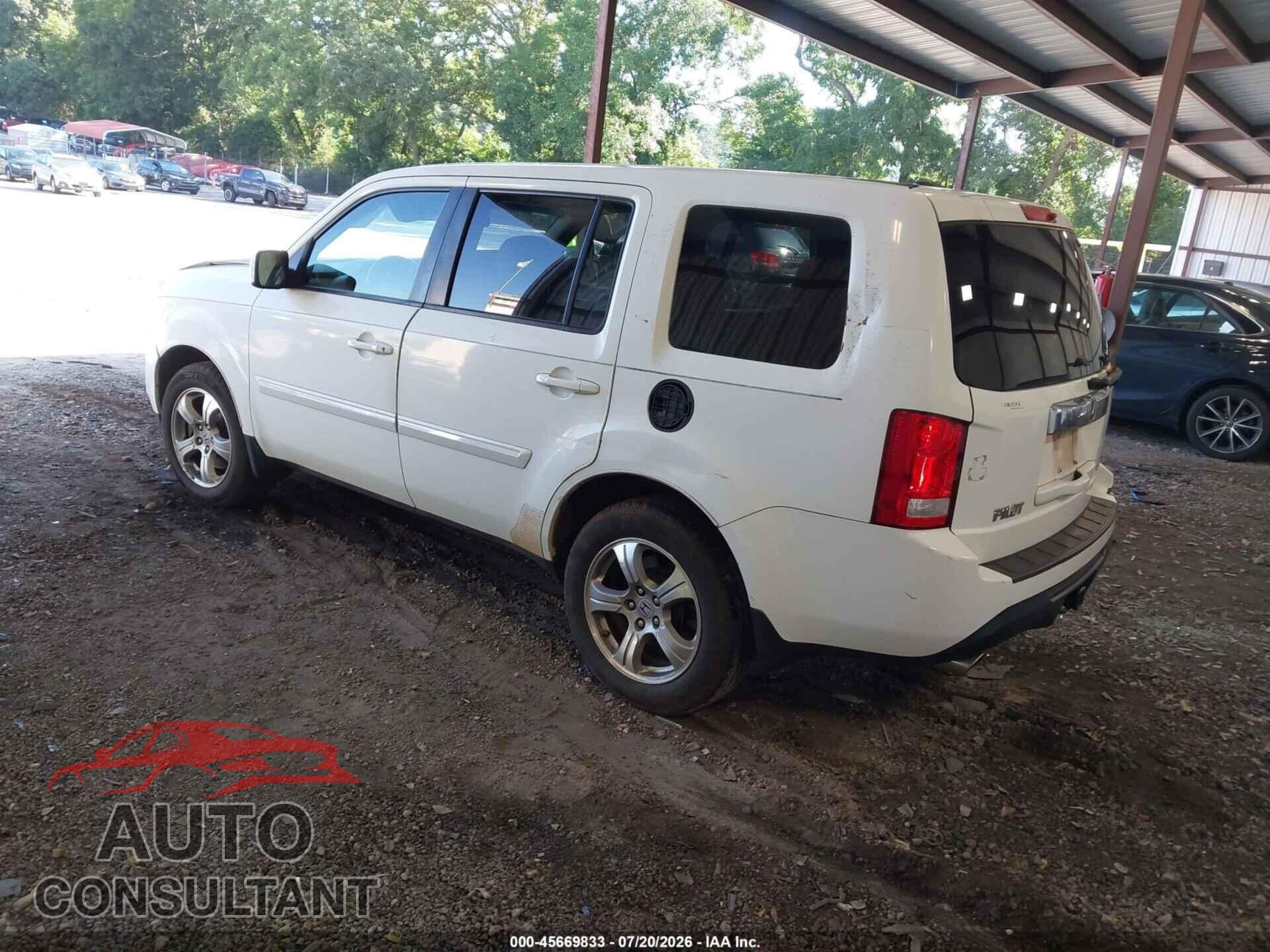 HONDA PILOT 2012 - 5FNYF4H75CB030644