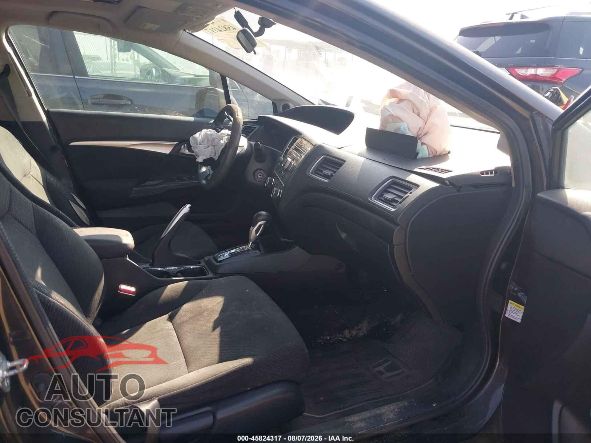 HONDA CIVIC 2013 - 19XFB2F89DE250265