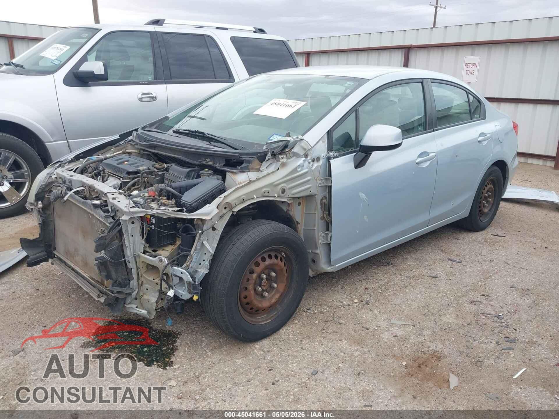 HONDA CIVIC 2012 - 2HGFB2F53CH509889