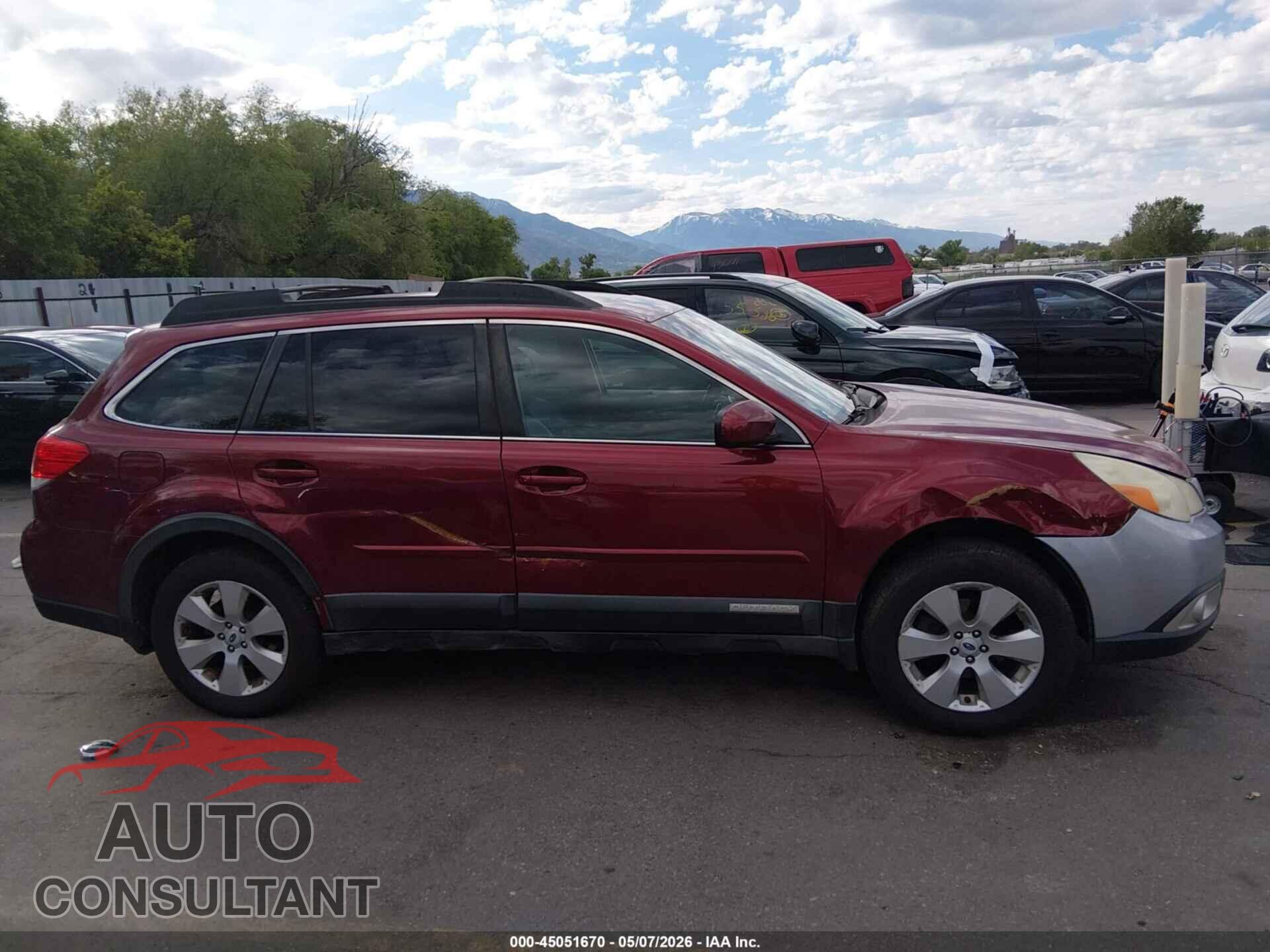 SUBARU OUTBACK 2012 - 4S4BRCLC4C3244545