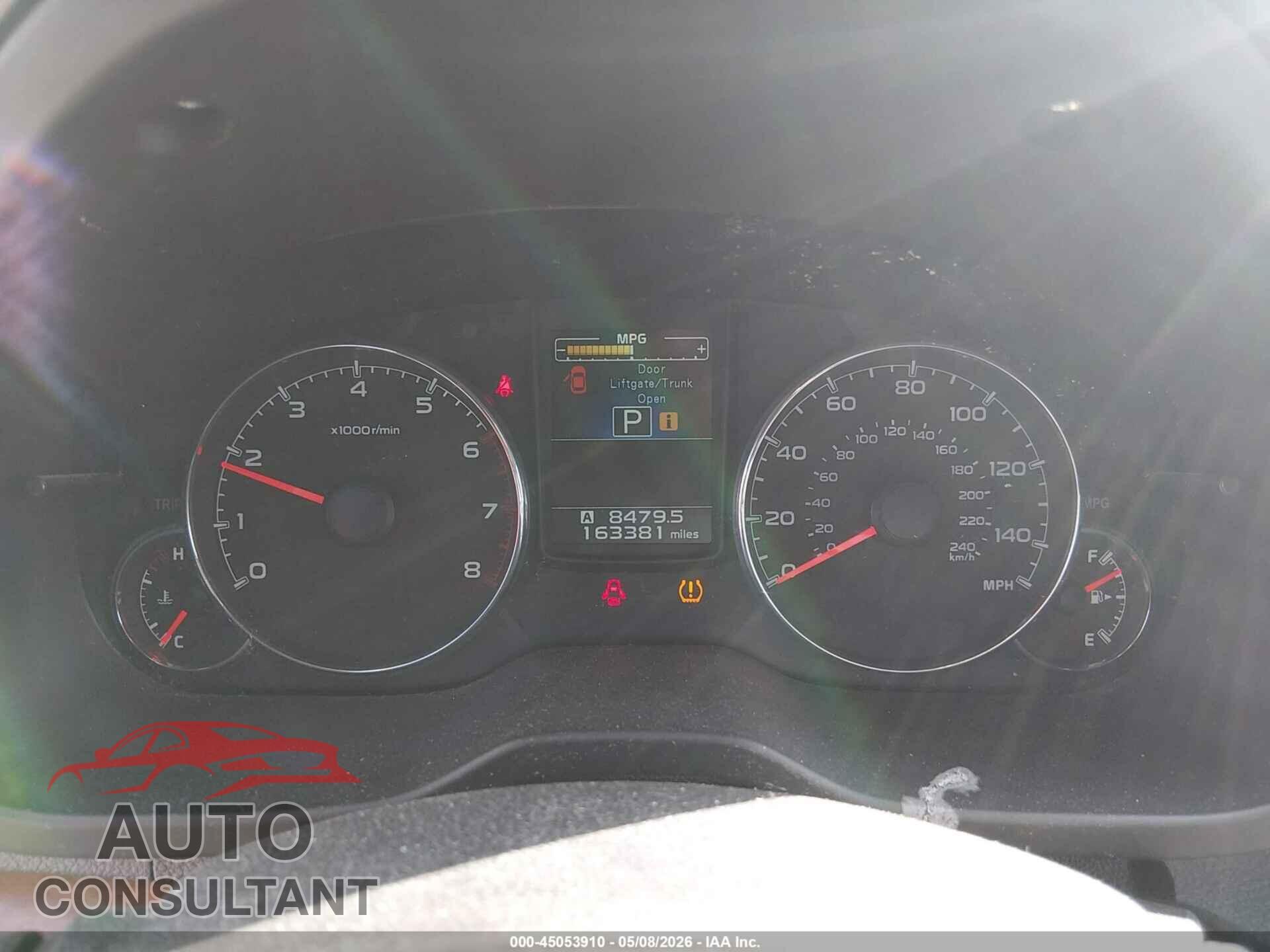 SUBARU OUTBACK 2013 - 4S4BRBKC0D3225598