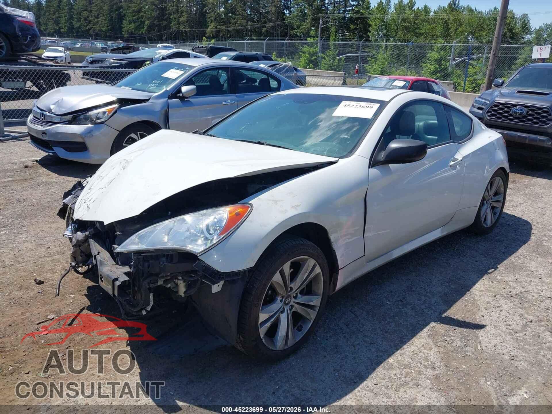 HYUNDAI GENESIS 2012 - KMHHT6KD4CU069859