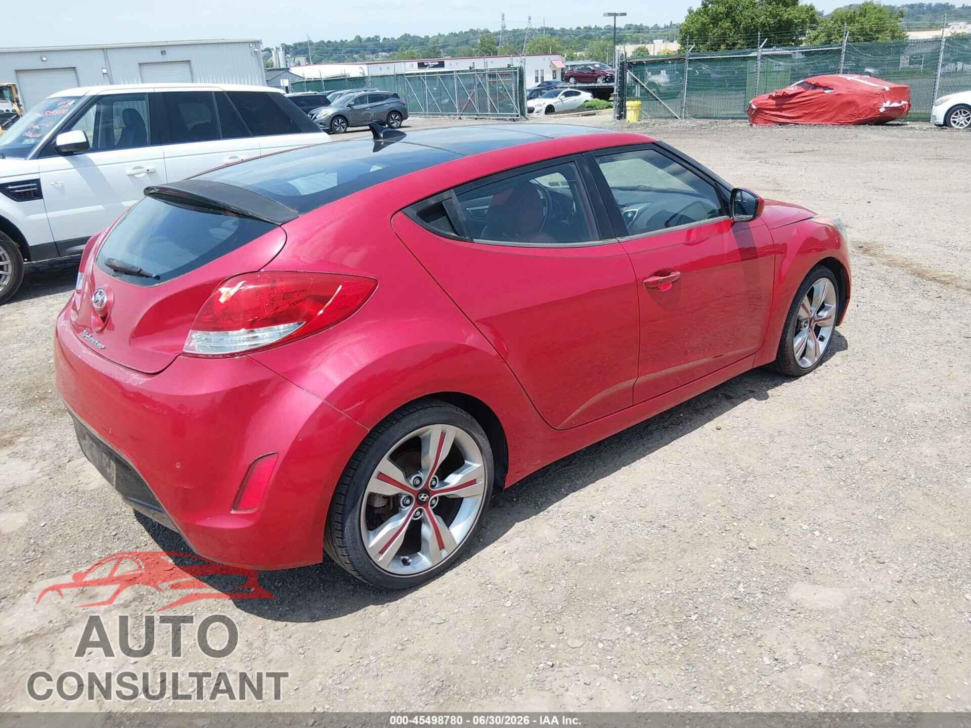 HYUNDAI VELOSTER 2012 - KMHTC6AD3CU049341