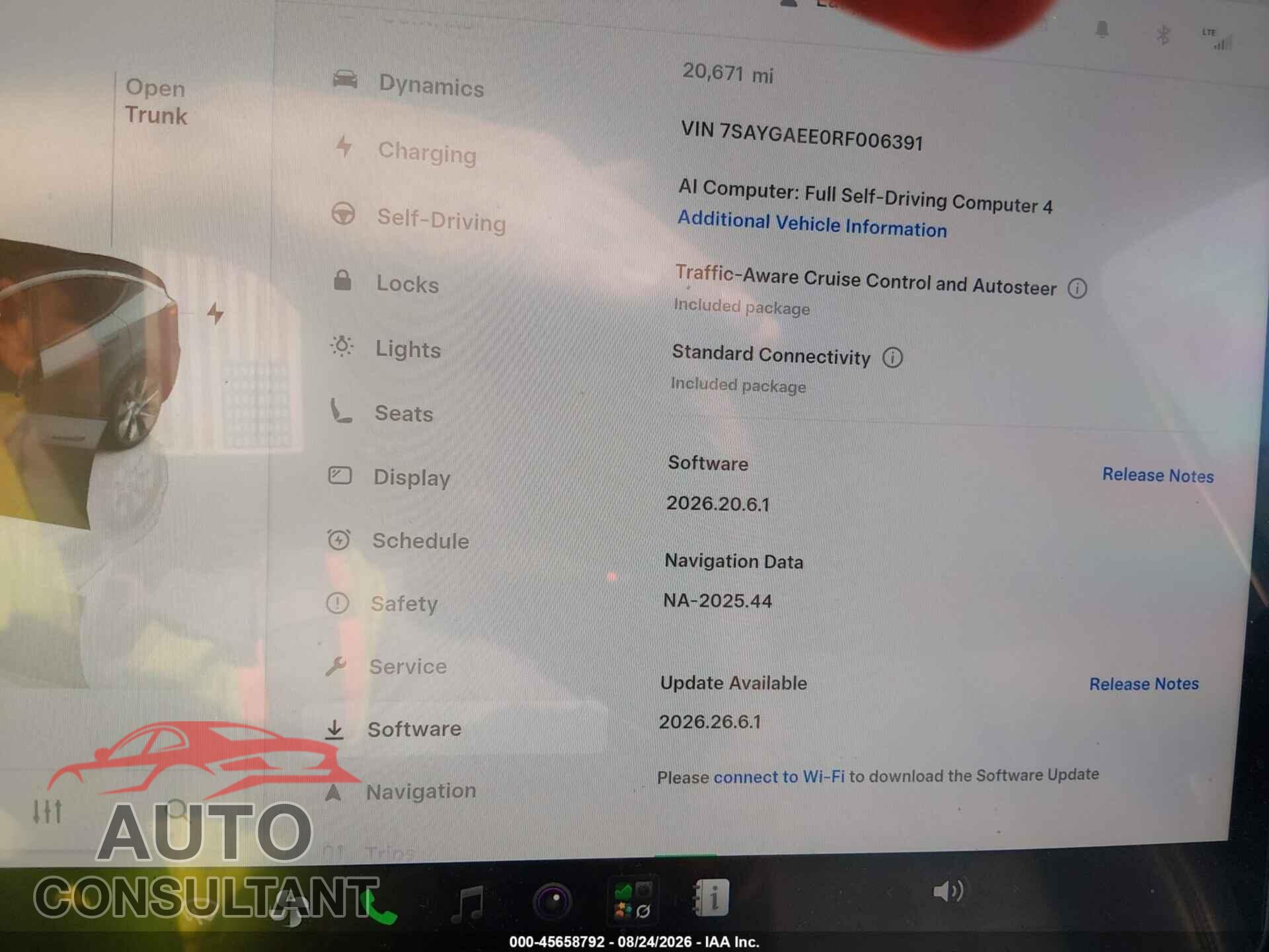 TESLA MODEL Y 2024 - 7SAYGAEE0RF006391