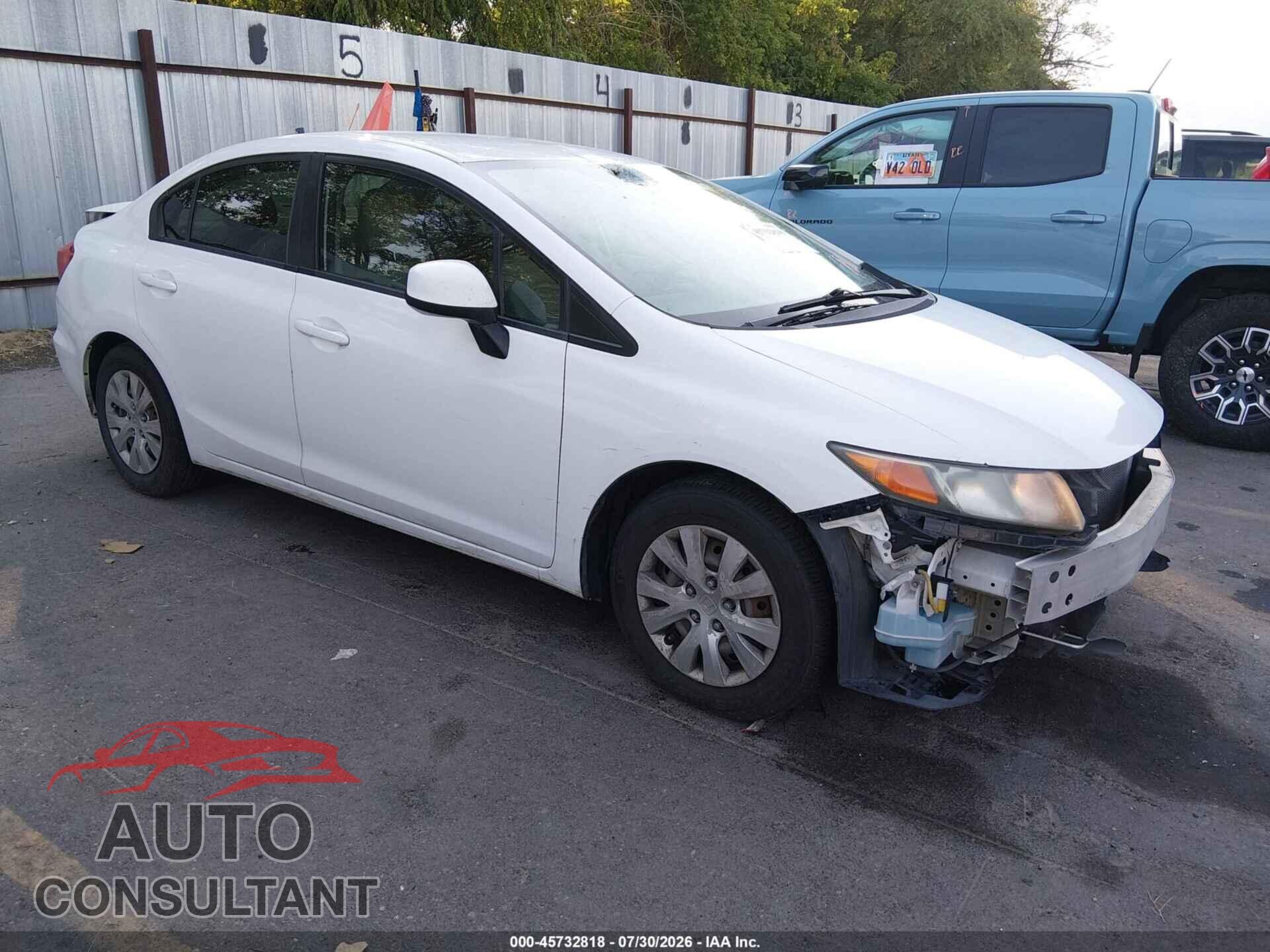 HONDA CIVIC 2012 - 2HGFB2F57CH324017