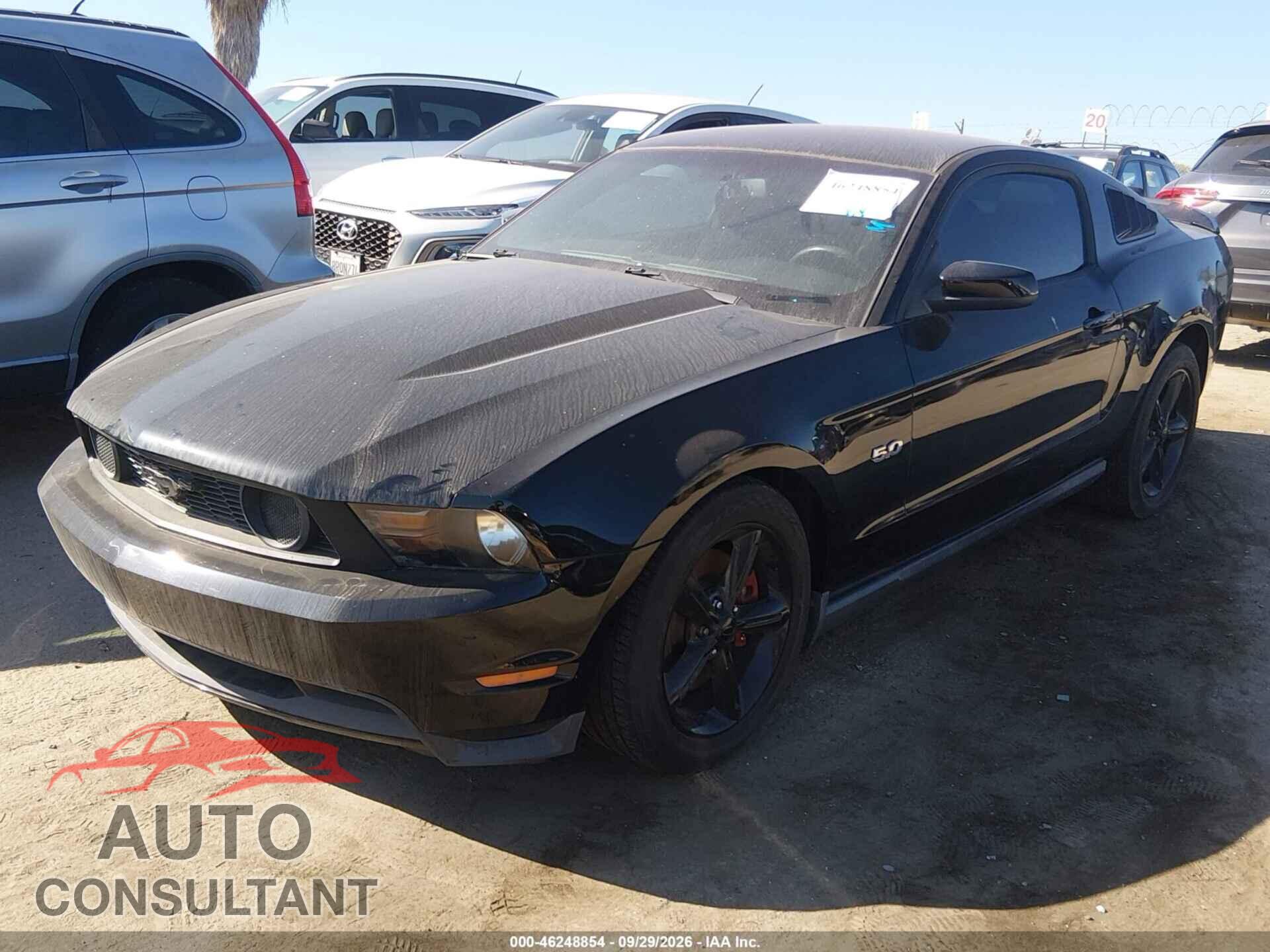 FORD MUSTANG 2012 - 1ZVBP8CF6C5209704