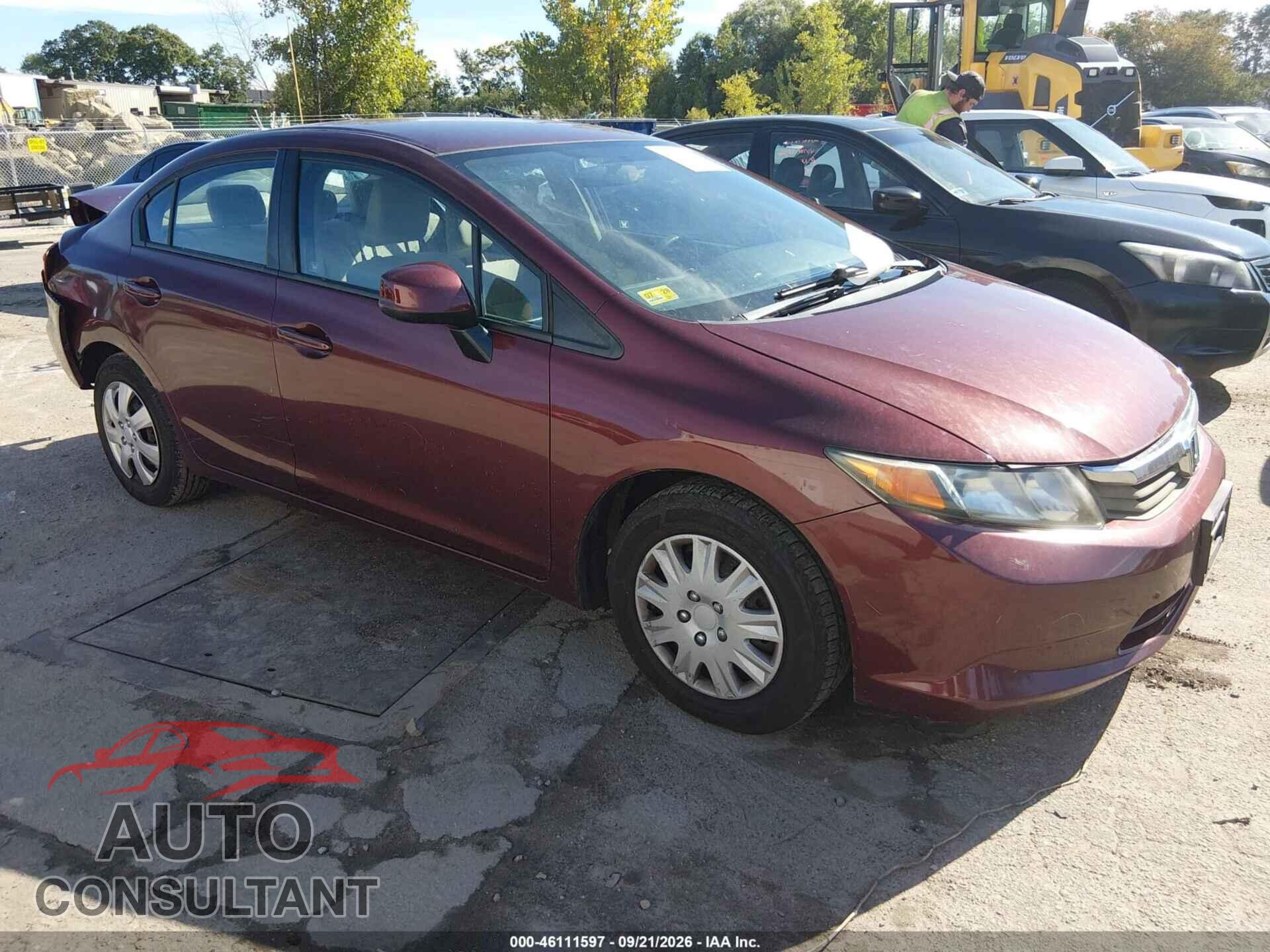 HONDA CIVIC 2012 - 2HGFB2F53CH553259