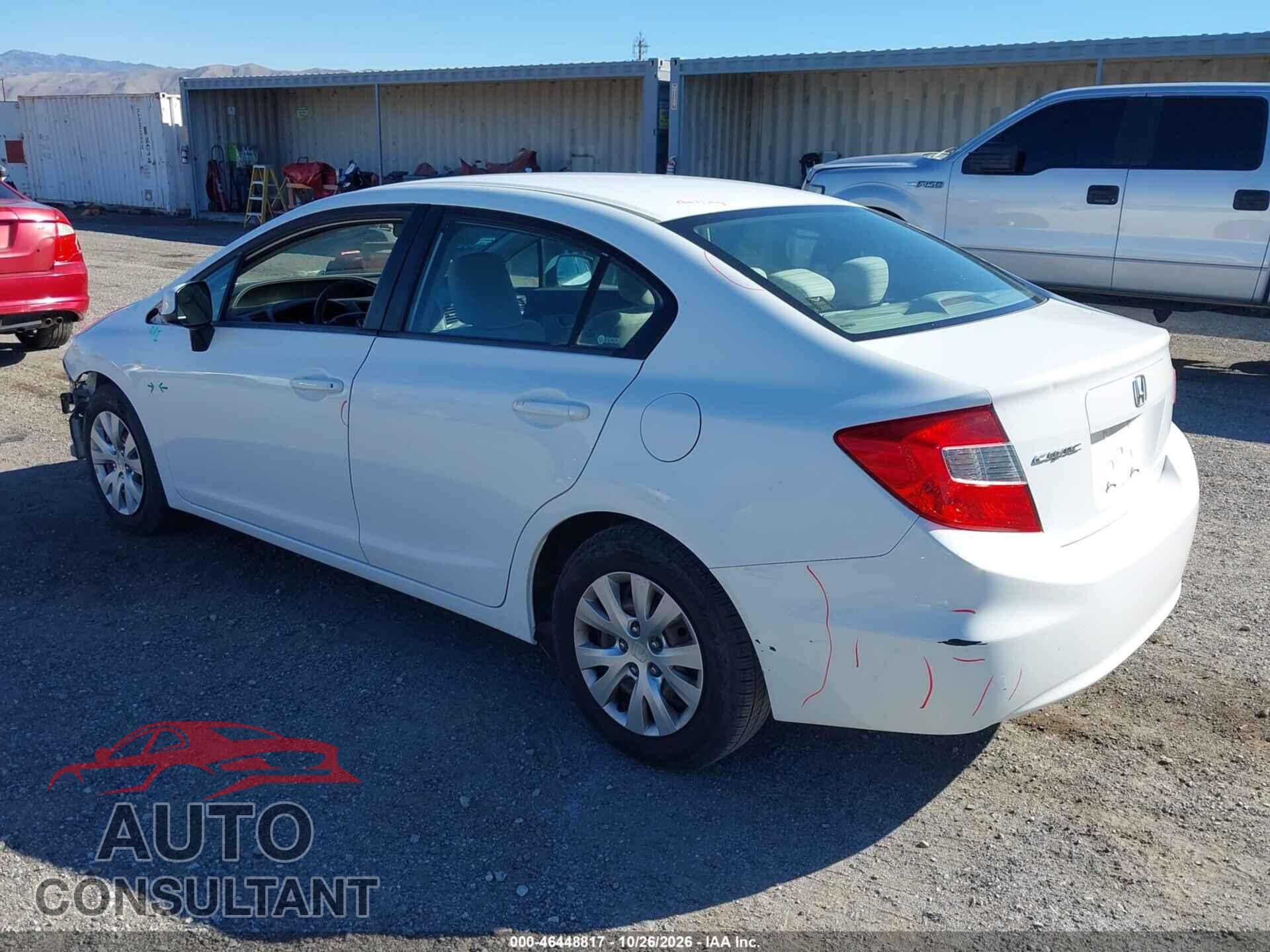 HONDA CIVIC 2012 - 19XFB2F53CE384659