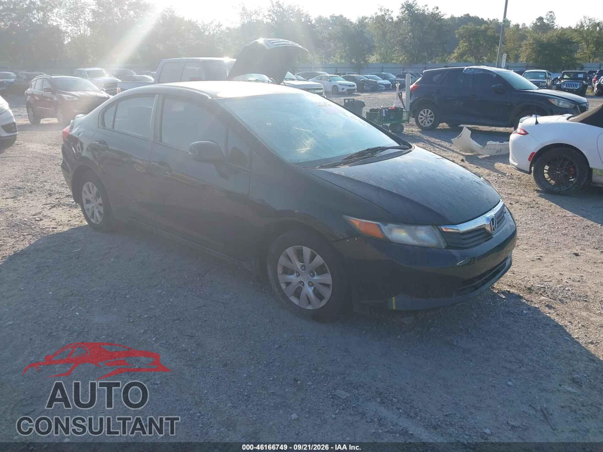 HONDA CIVIC 2012 - 19XFB2F54CE080143