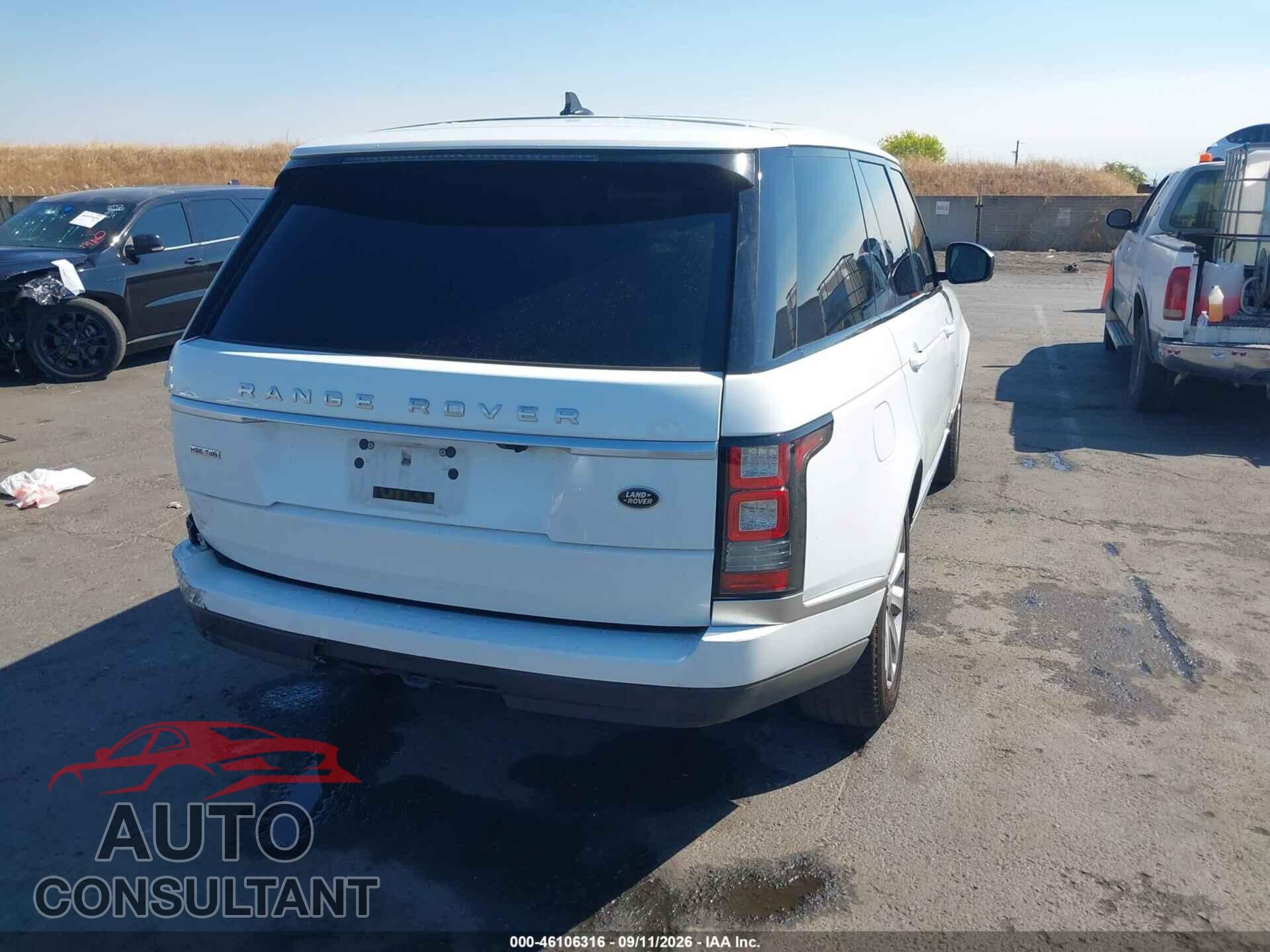 LAND ROVER RANGE ROVER 2016 - SALGS2KF3GA299793