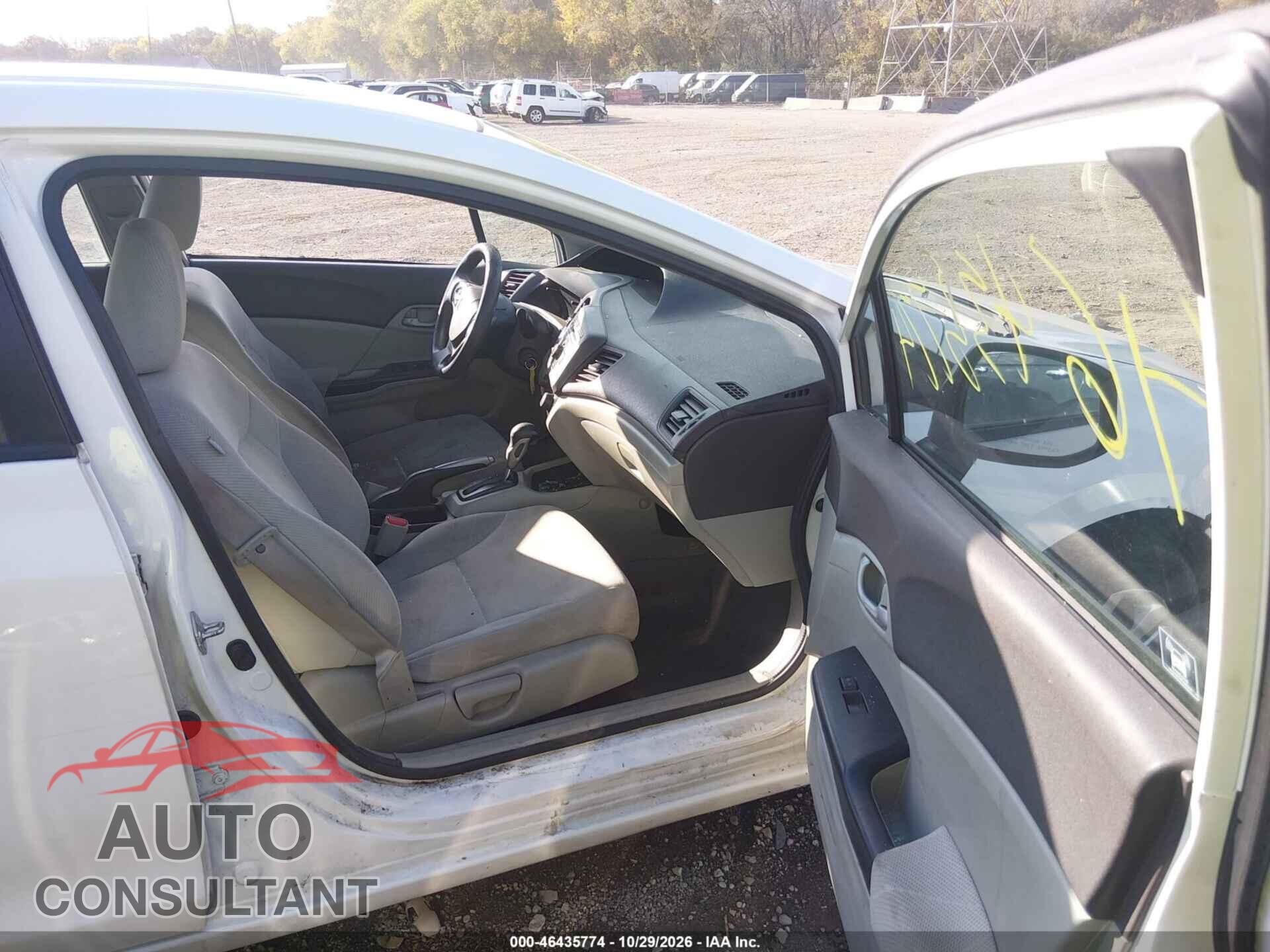 HONDA CIVIC 2012 - 19XFB2F56CE063635