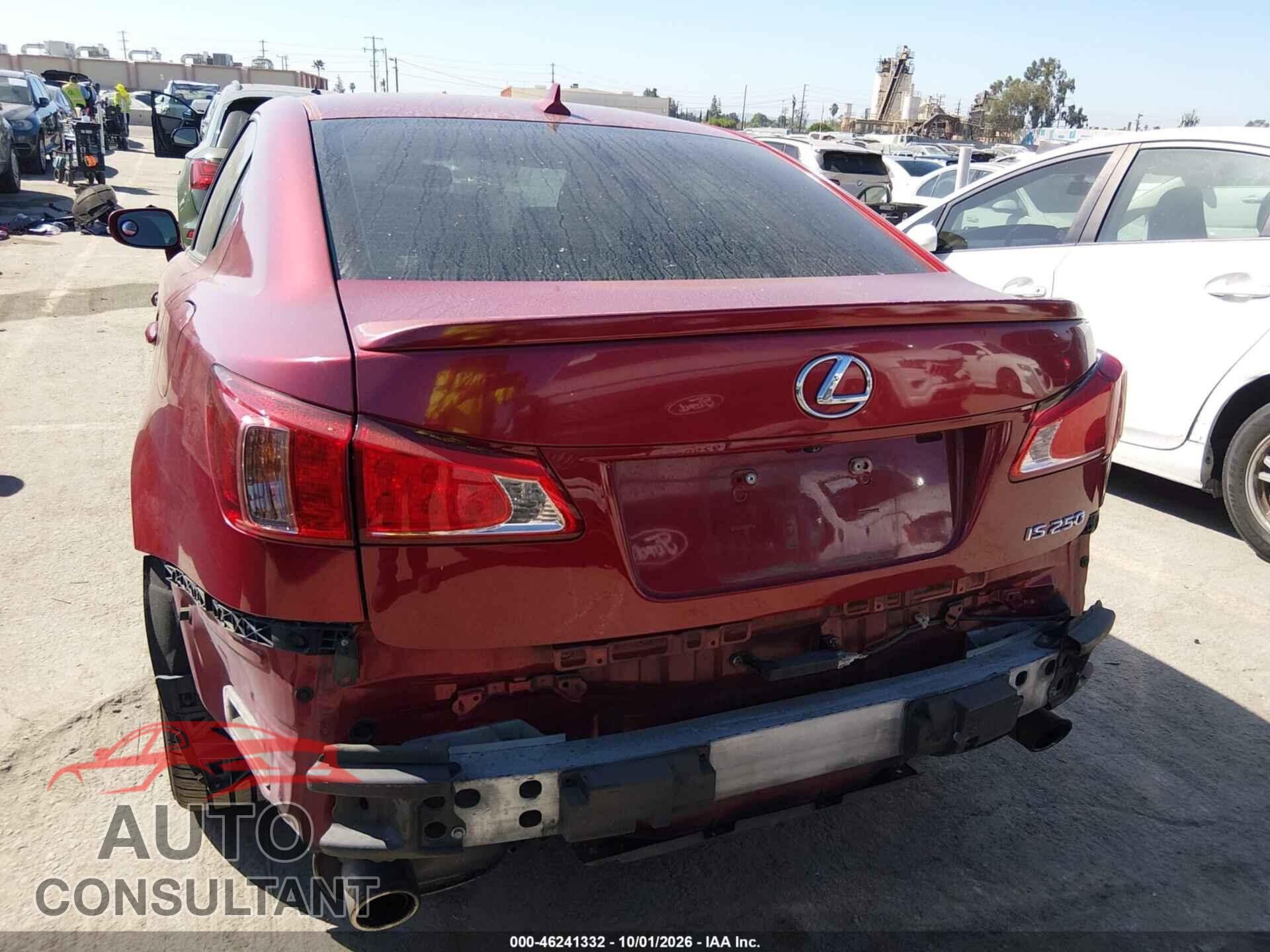LEXUS IS 250 2011 - JTHBF5C22B5150567