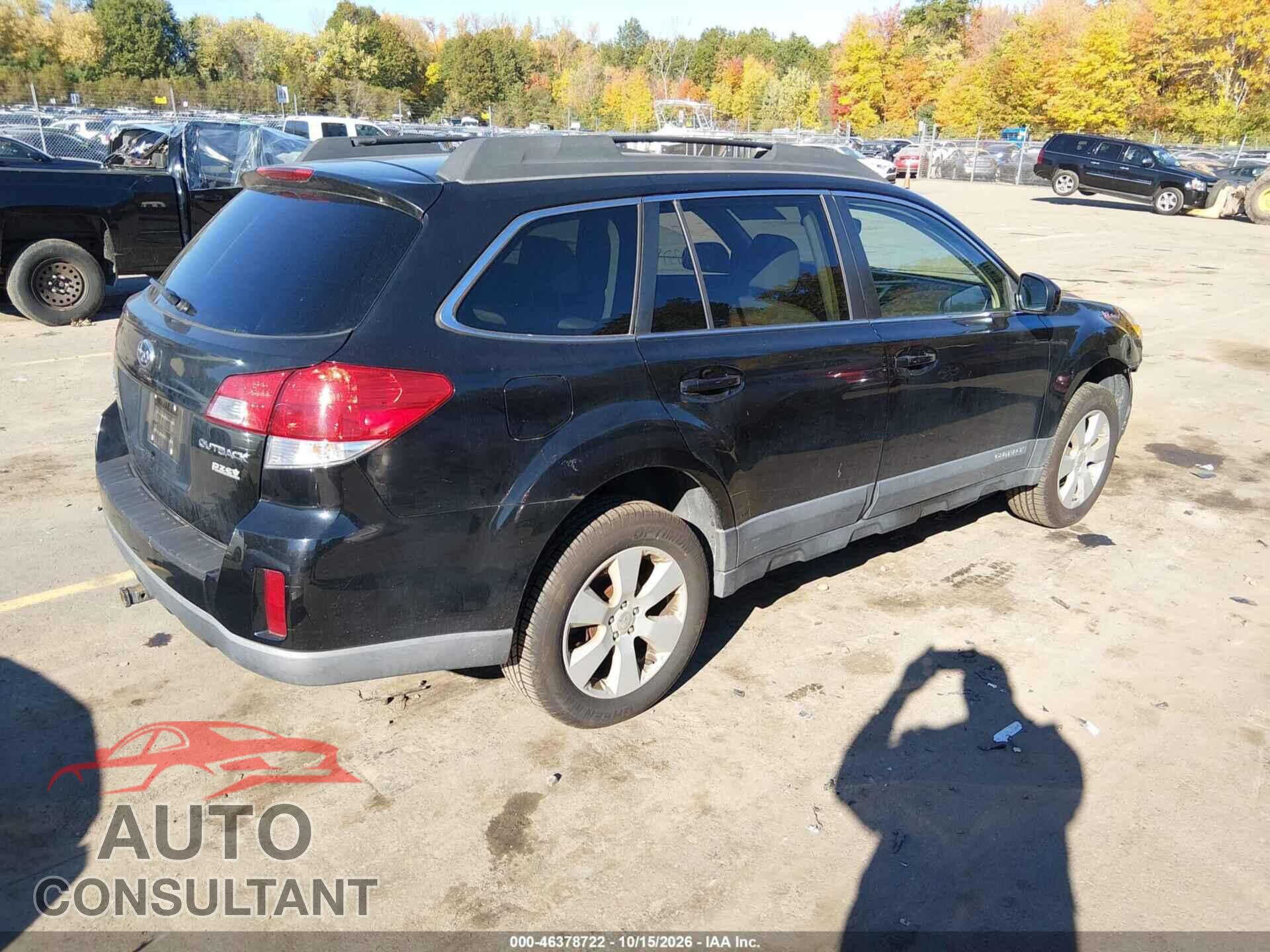 SUBARU OUTBACK 2012 - 4S4BRBCC9C3230845