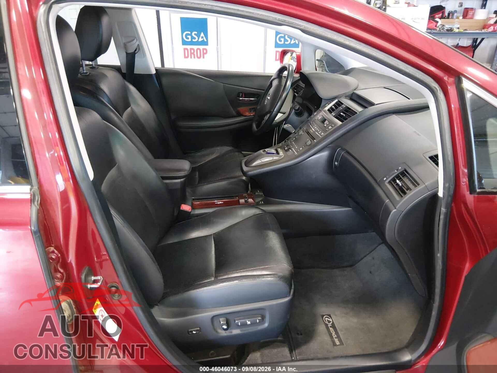 LEXUS HS 250H 2010 - JTHBB1BA9A2005233