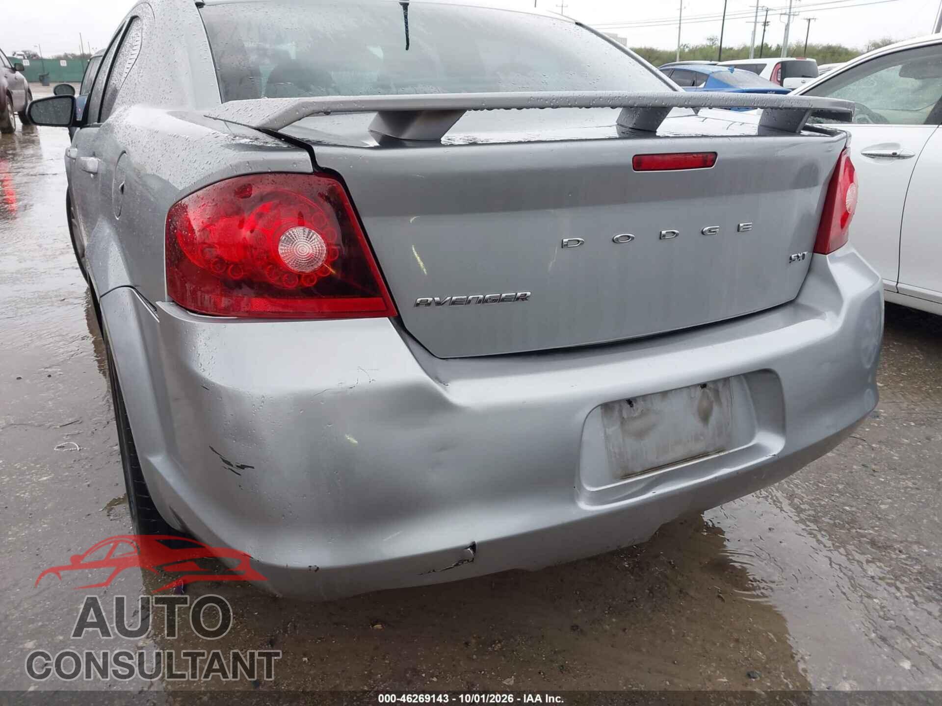 DODGE AVENGER 2013 - 1C3CDZCB1DN632411