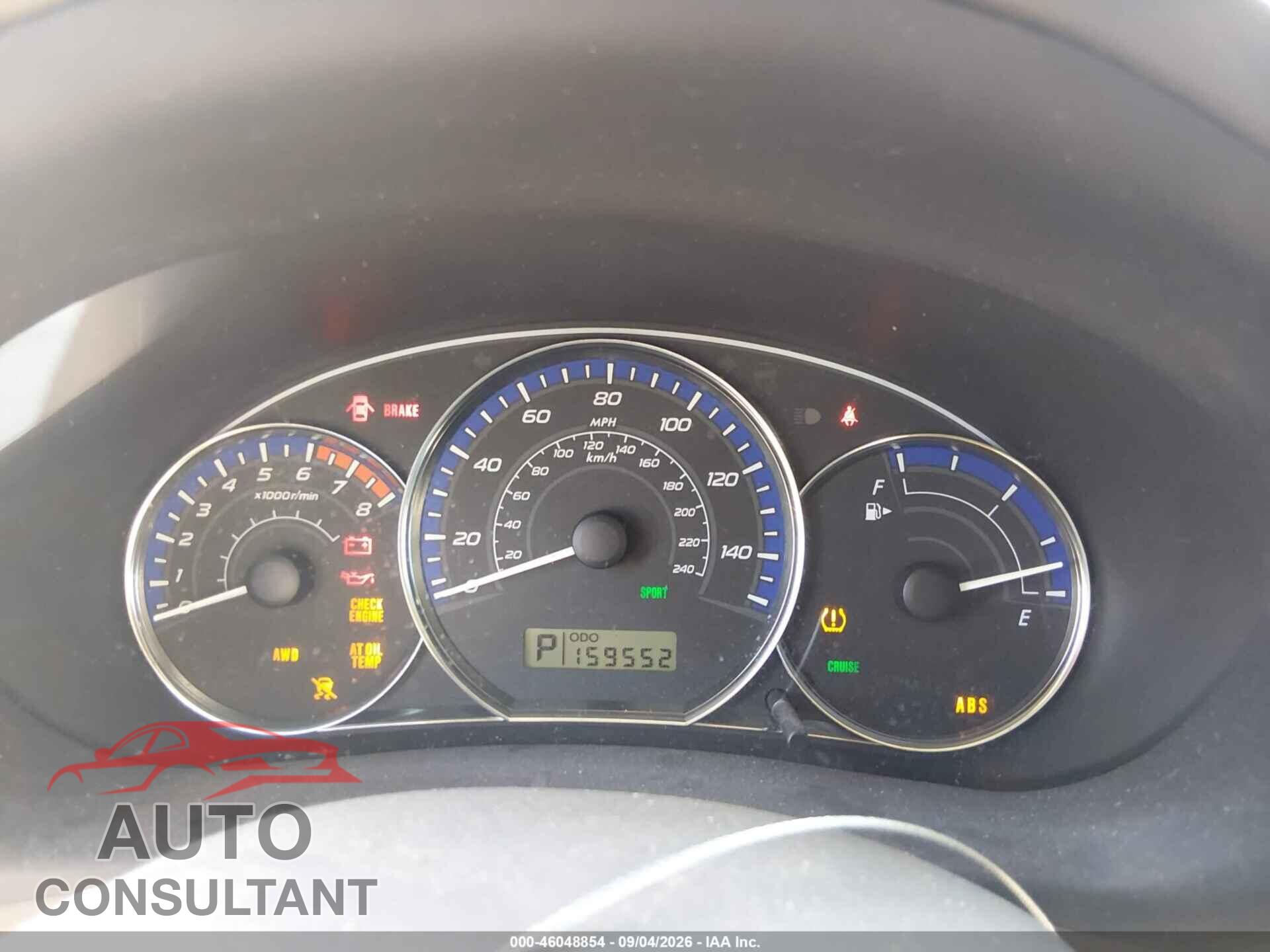 SUBARU FORESTER 2010 - JF2SH6DC2AH738993