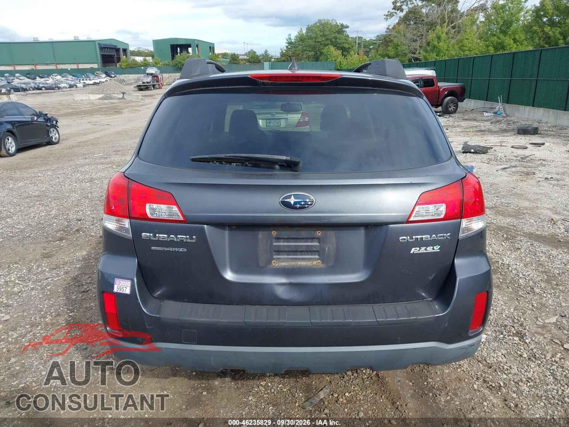 SUBARU OUTBACK 2013 - 4S4BRBLC9D3250594