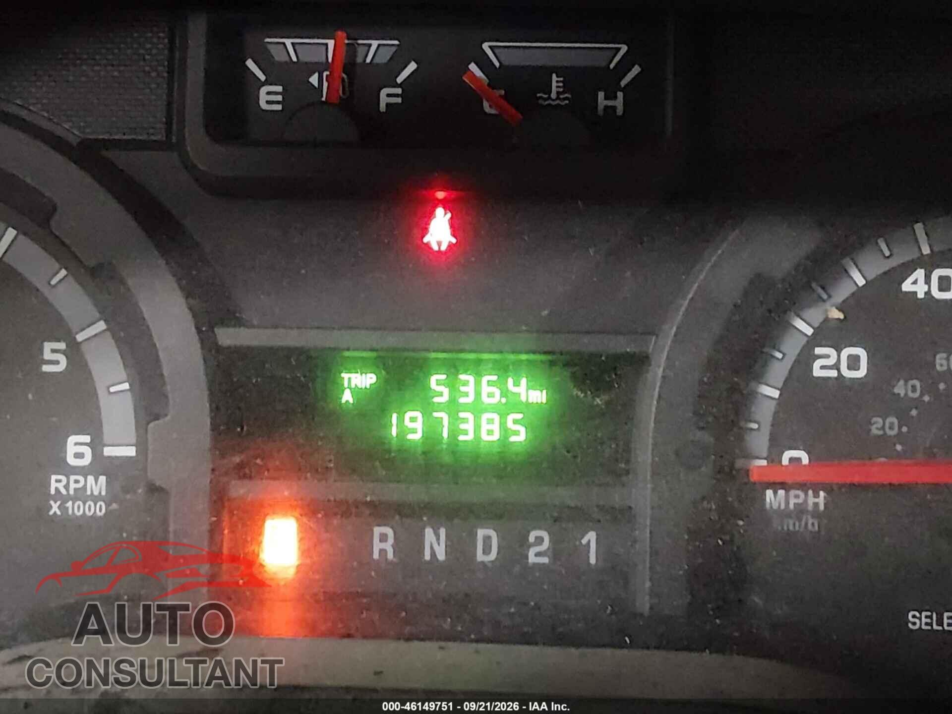 FORD ECONOLINE CARGO VAN 2009 - 1FTSS34L69DA55843