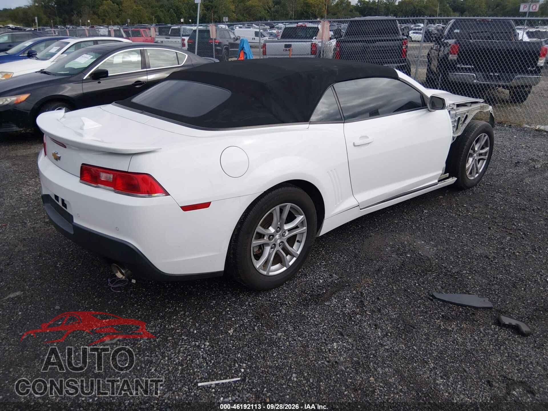 CHEVROLET CAMARO 2014 - 2G1FB3D32E9290287
