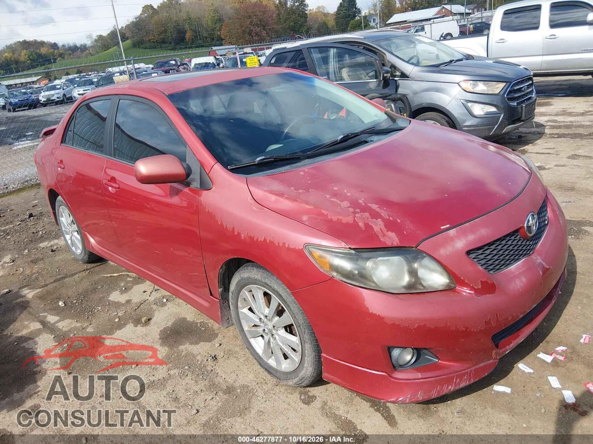 TOYOTA COROLLA 2009 - 2T1BU40E09C014290