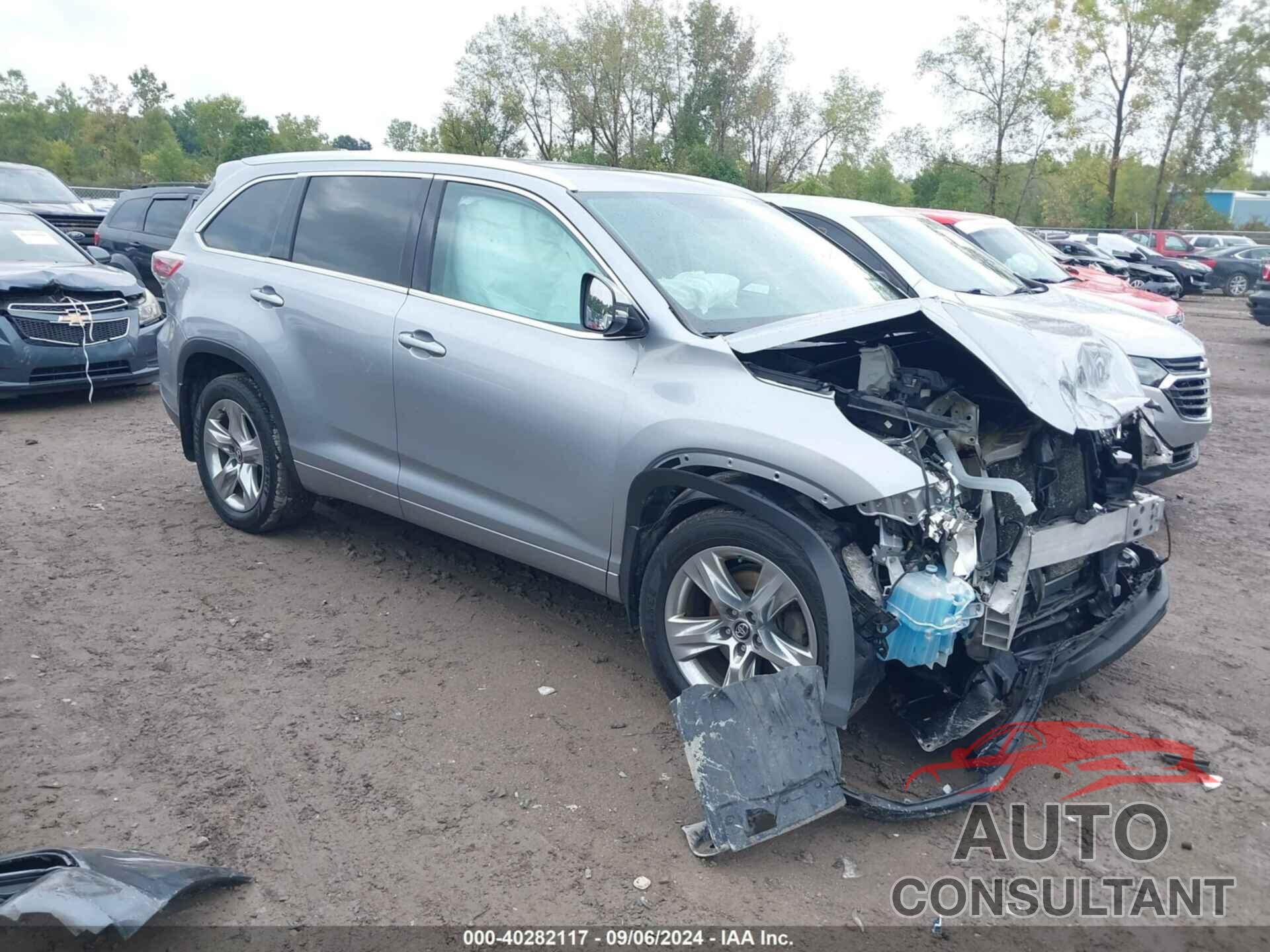 TOYOTA HIGHLANDER 2016 - 5TDDKRFH0GS294522