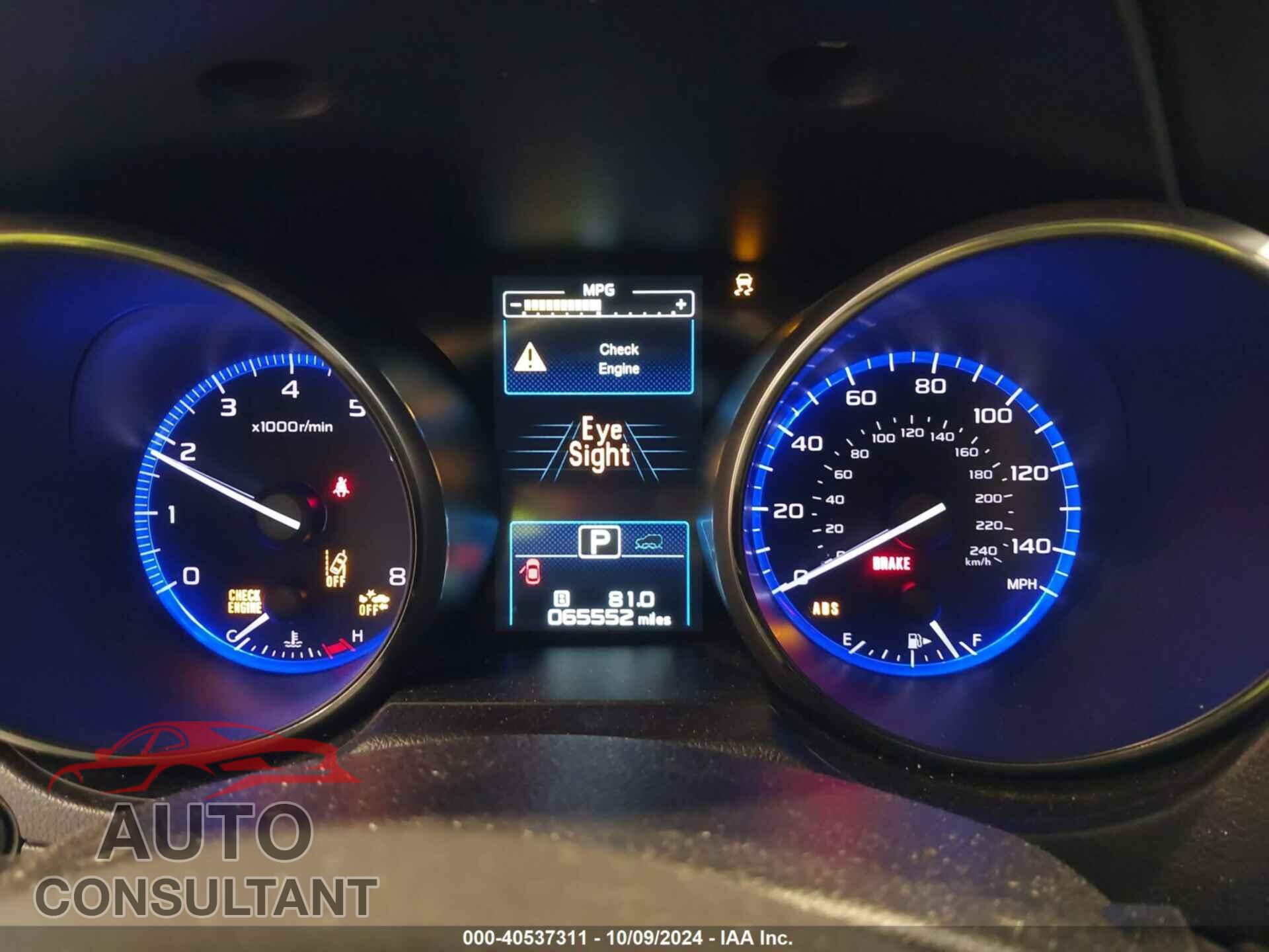 SUBARU OUTBACK 2017 - 4S4BSAFC5H3276397