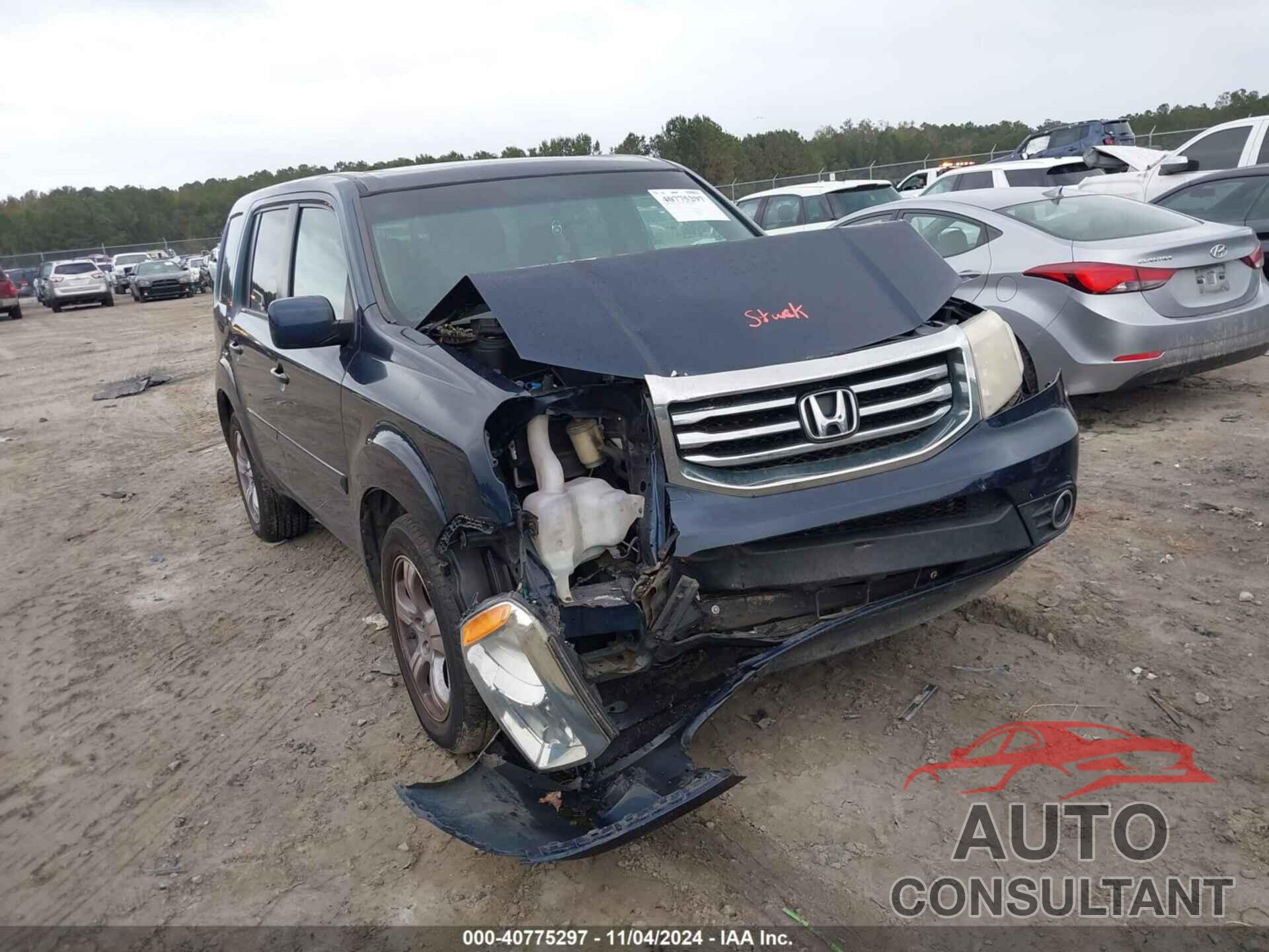 HONDA PILOT 2012 - 5FNYF4H58CB026134