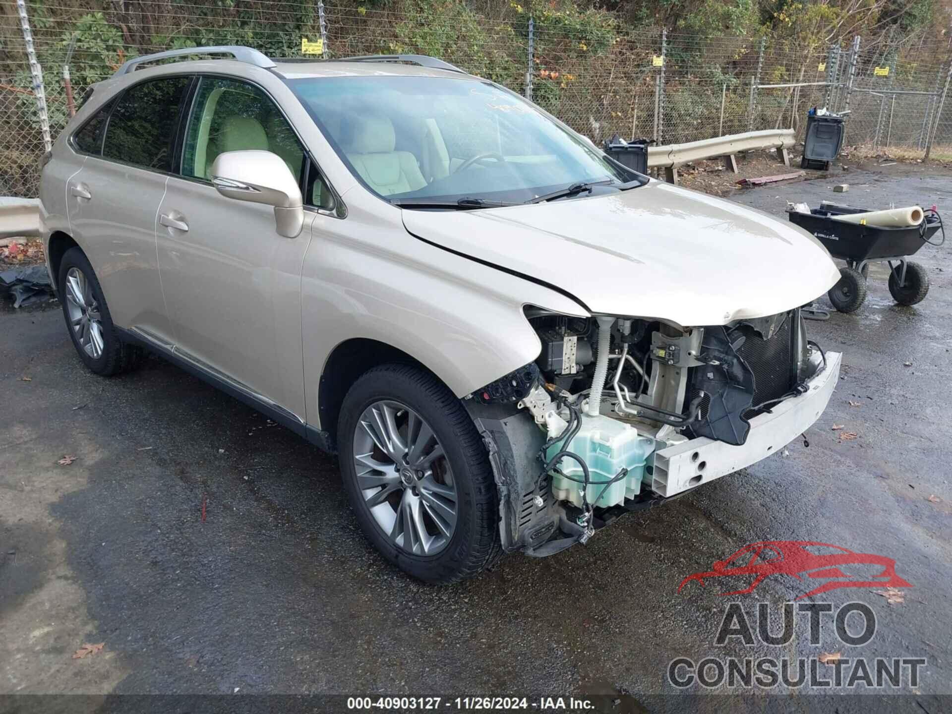 LEXUS RX 350 2013 - 2T2ZK1BAXDC109652