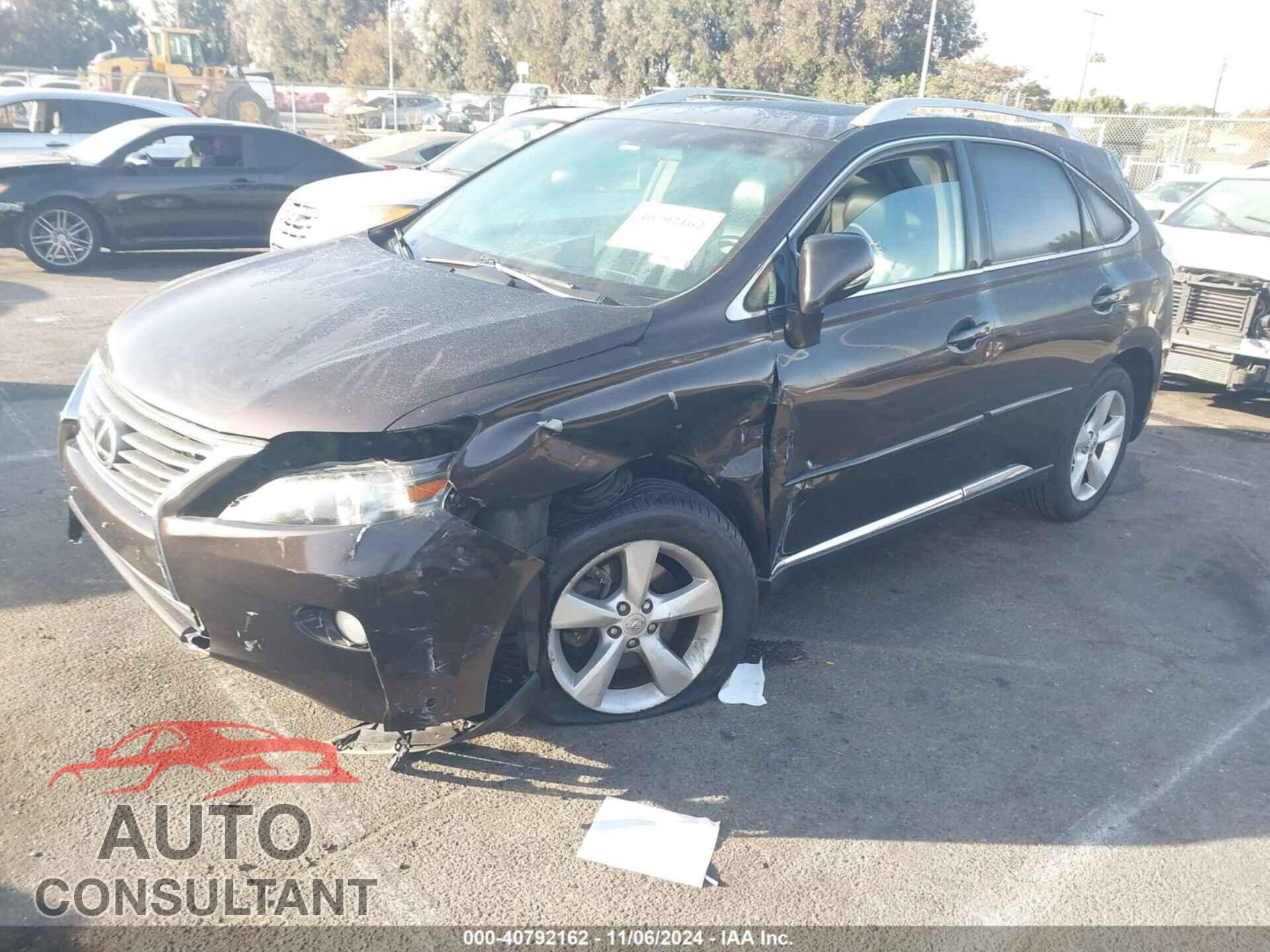 LEXUS RX 350 2013 - 2T2BK1BA3DC155308