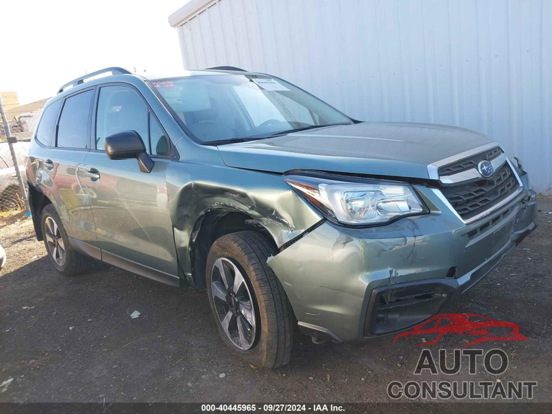 SUBARU FORESTER 2018 - JF2SJABC7JH590379