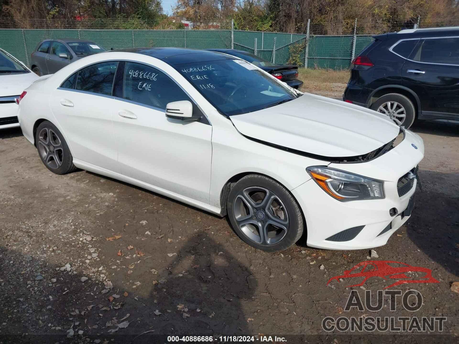 MERCEDES-BENZ CLA 250 2014 - WDDSJ4EB3EN112766