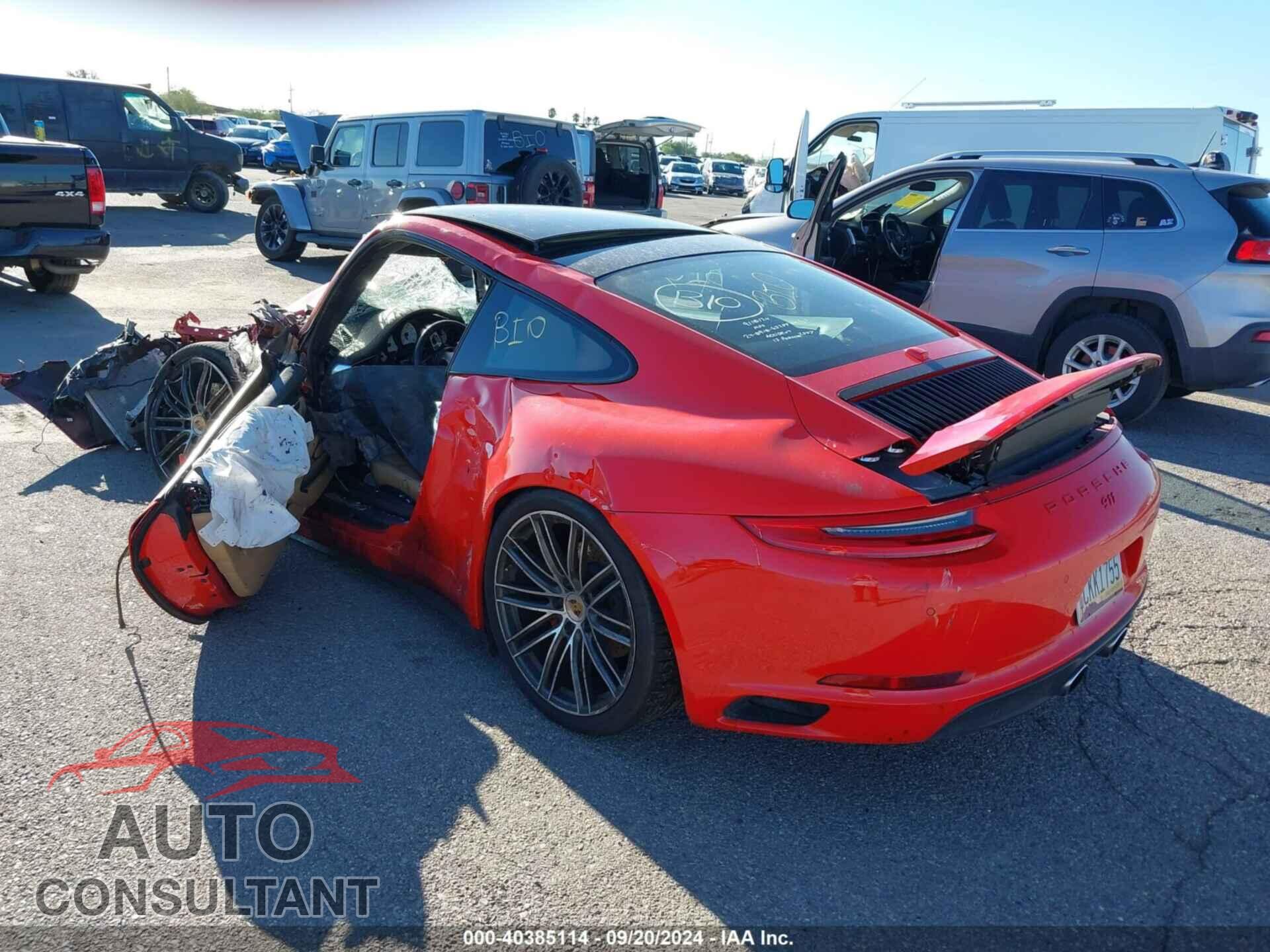 PORSCHE 911 2017 - WP0AB2A90HS125247