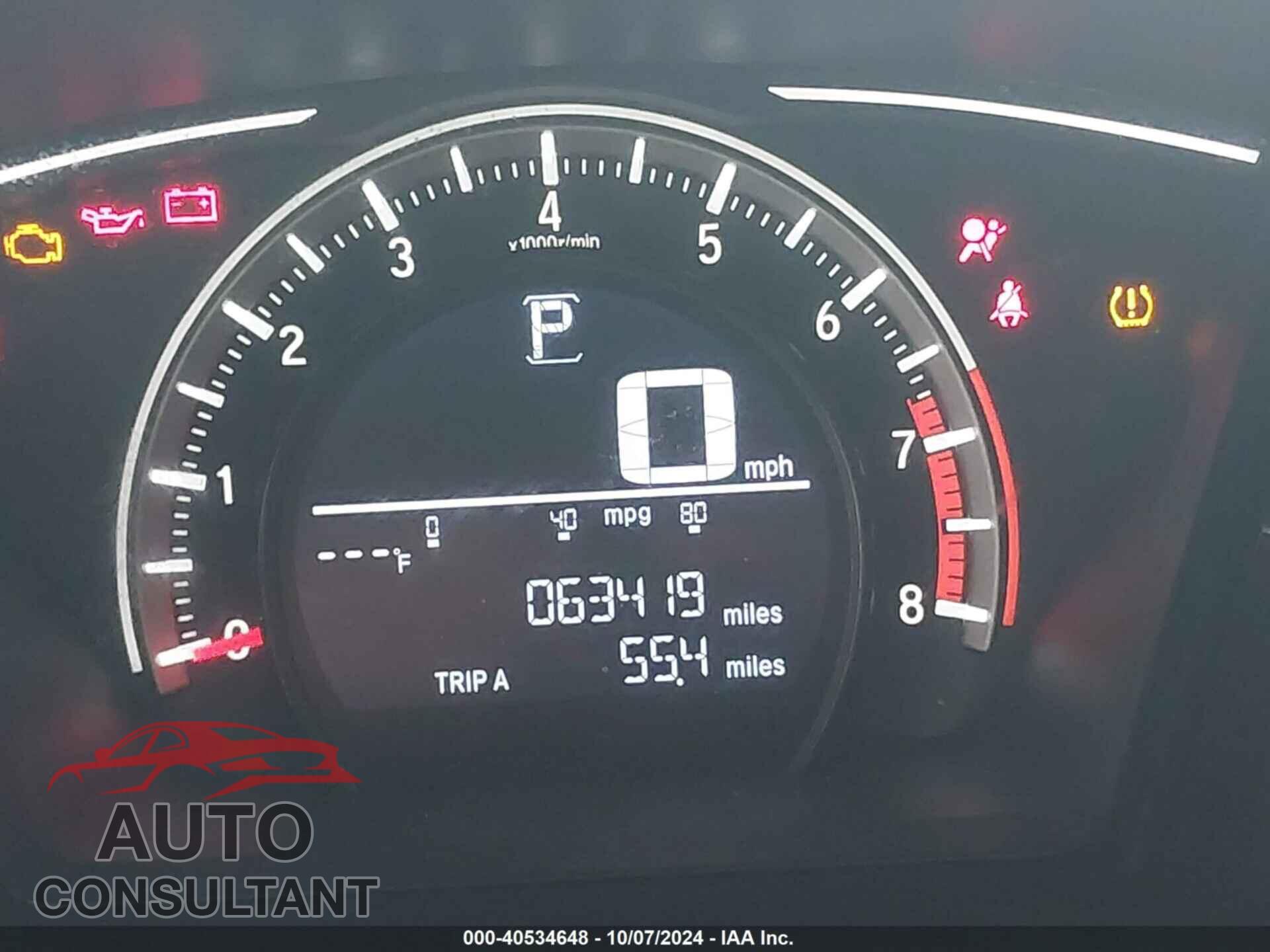 HONDA CIVIC 2017 - 2HGFC2F58HH542424