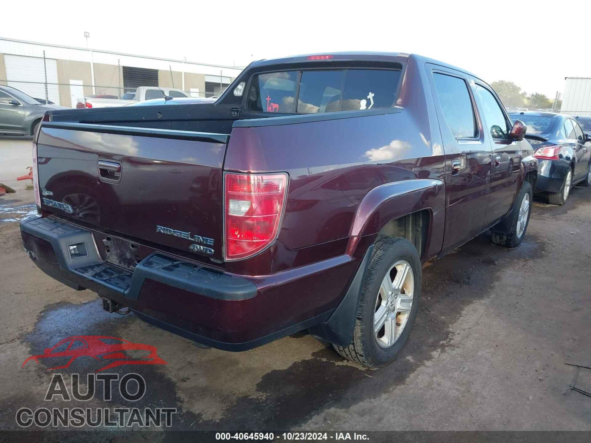 HONDA RIDGELINE 2009 - 5FPYK16549B103496