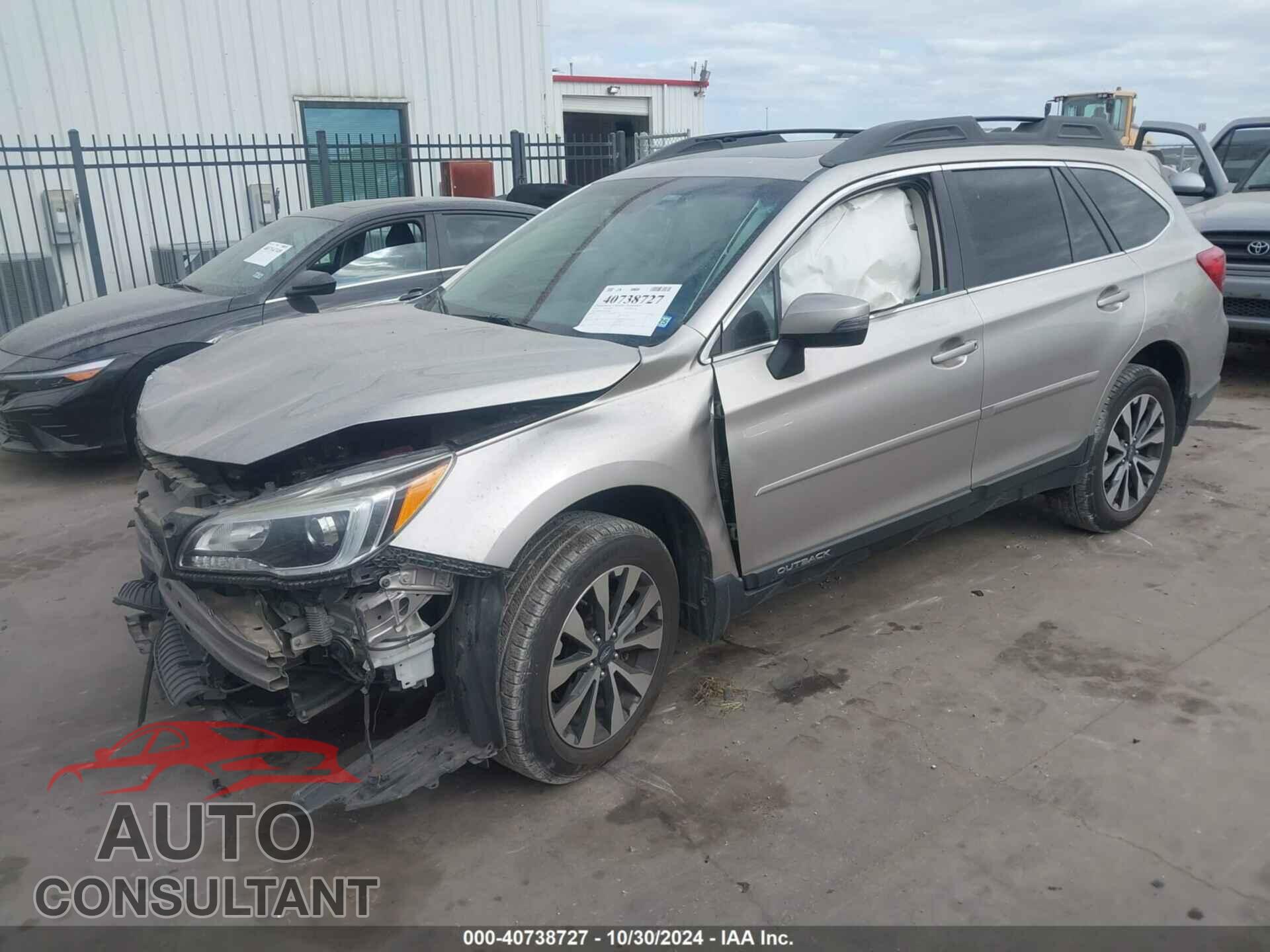 SUBARU OUTBACK 2016 - 4S4BSBNC3G3264660