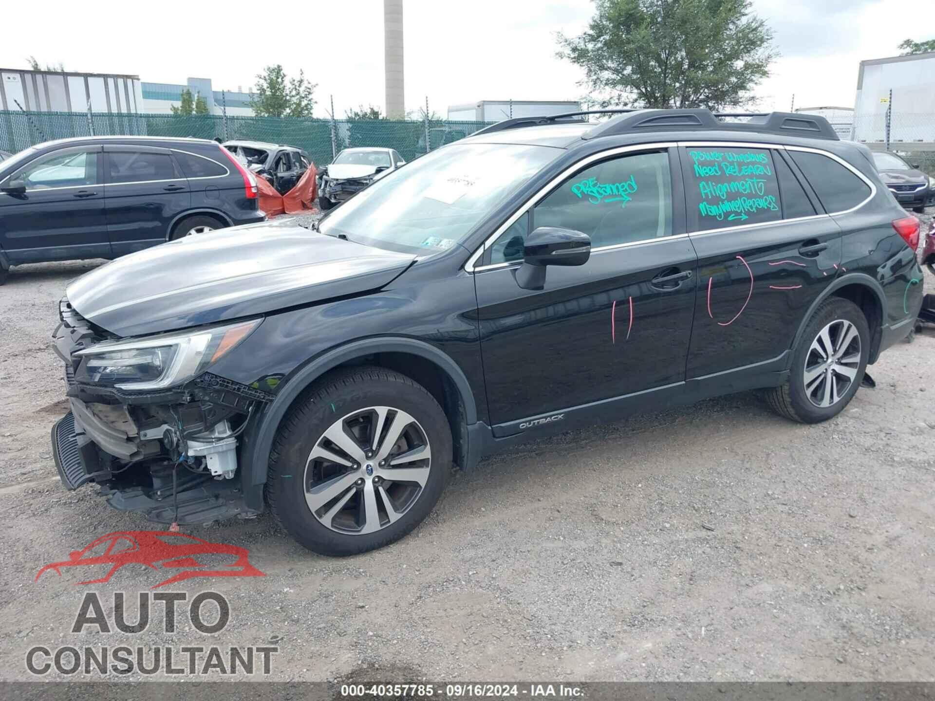 SUBARU OUTBACK 2019 - 4S4BSANC6K3281102