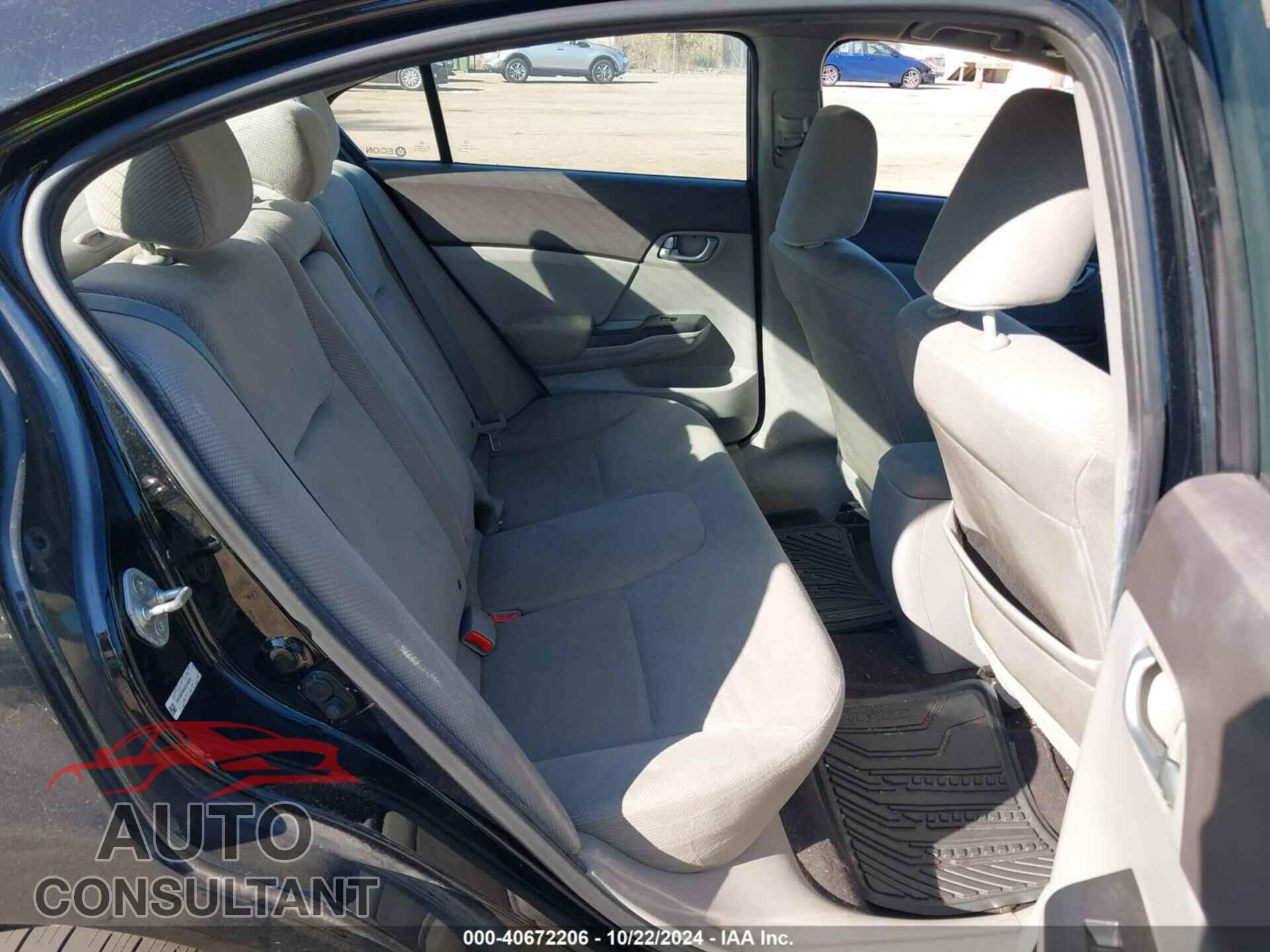 HONDA CIVIC 2012 - 19XFB2F89CE316022