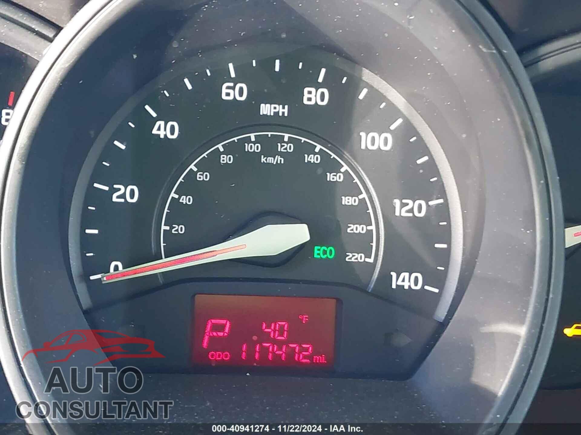 KIA RIO 2013 - KNADN4A36D6124244