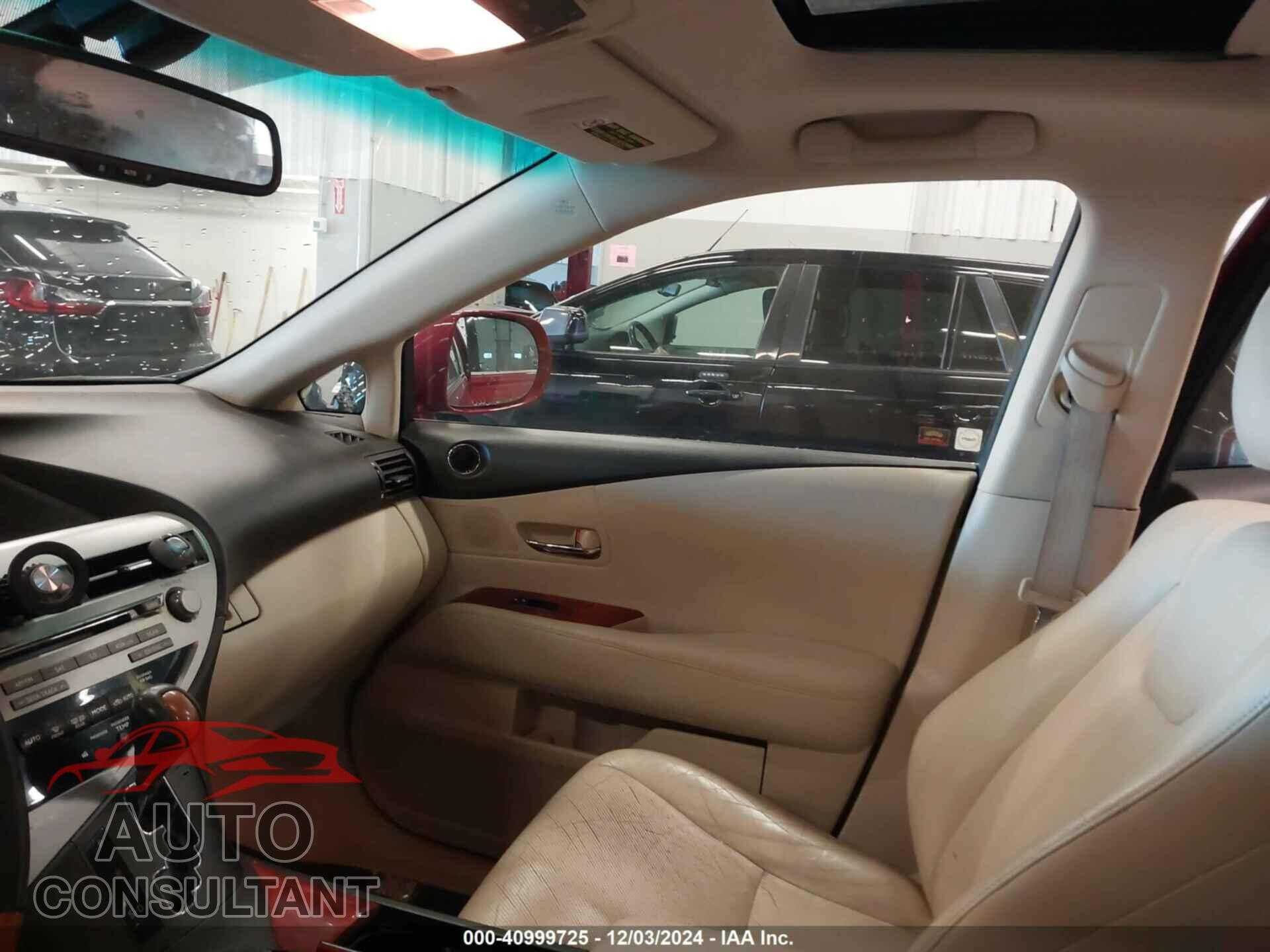 LEXUS RX 350 2010 - JTJBK1BA7A2001048