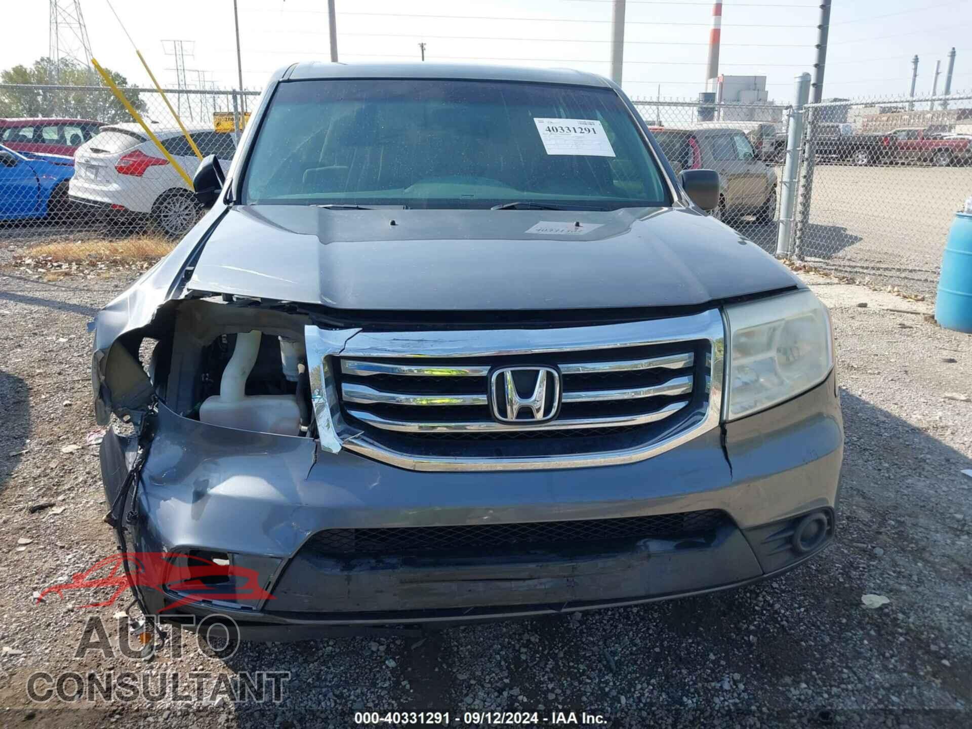 HONDA PILOT 2013 - 5FNYF4H29DB073034
