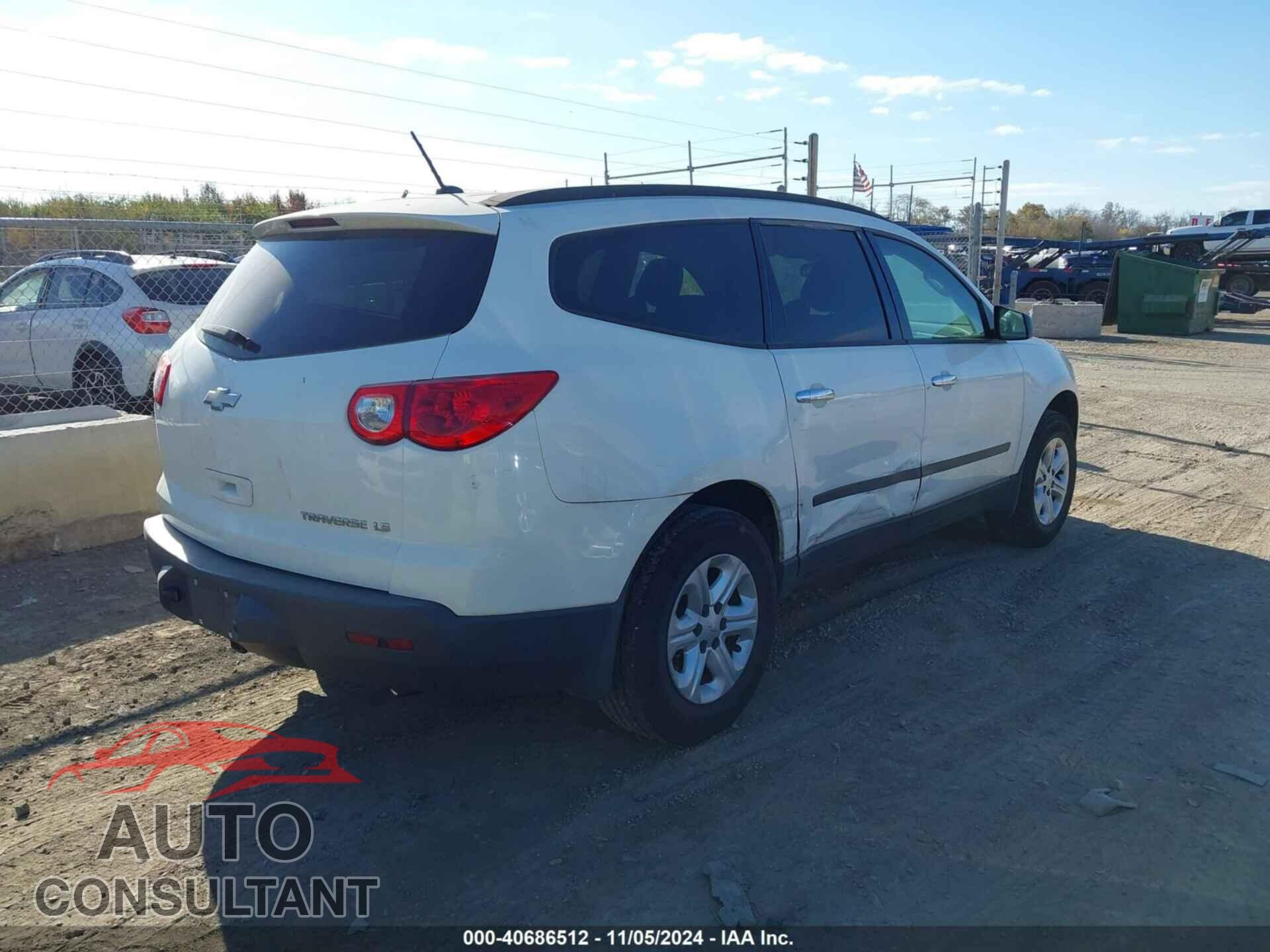 CHEVROLET TRAVERSE 2012 - 1GNKRFED3CJ411914