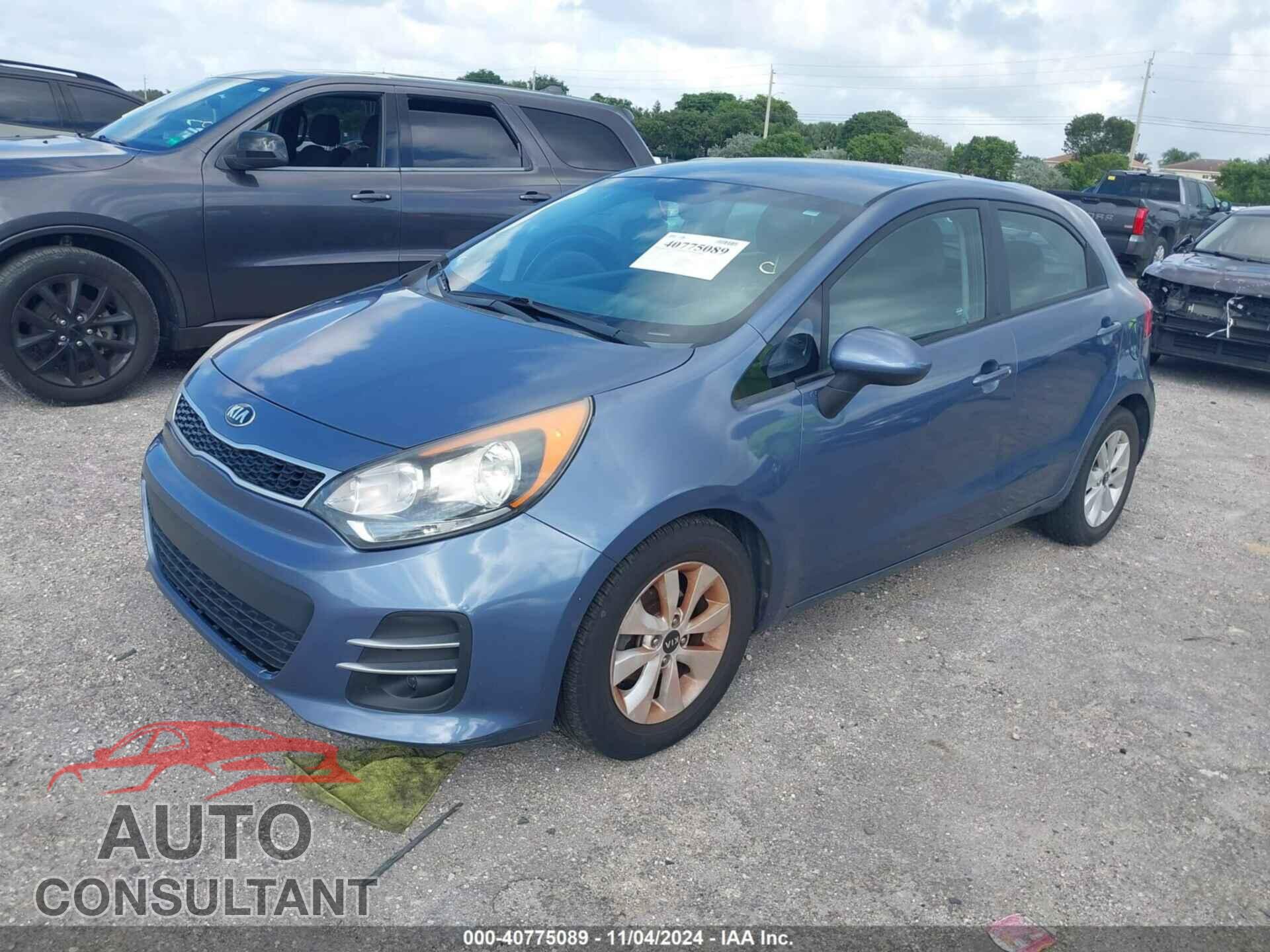 KIA RIO 2016 - KNADN5A36G6577127
