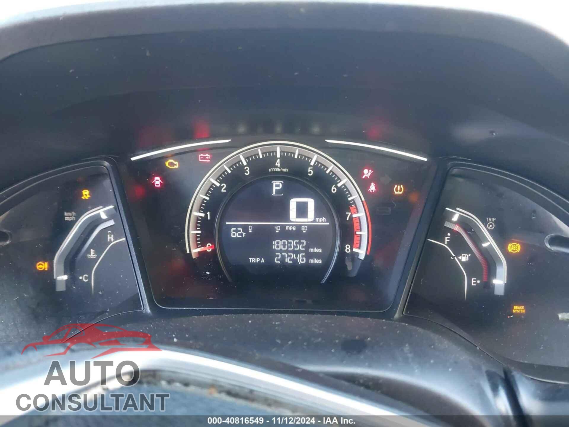HONDA CIVIC 2017 - 2HGFC2F5XHH549875