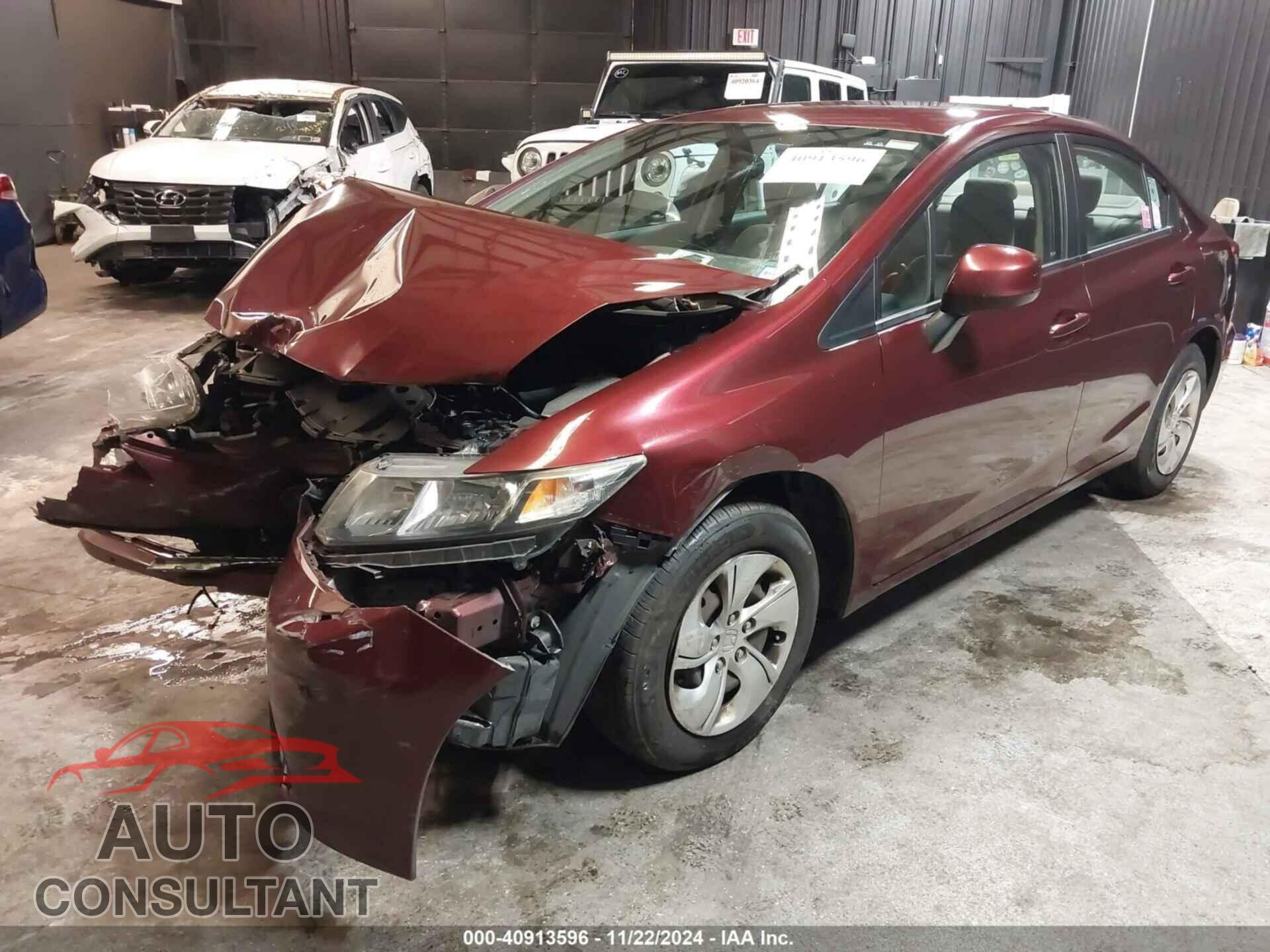 HONDA CIVIC 2013 - 19XFB2F56DE280801