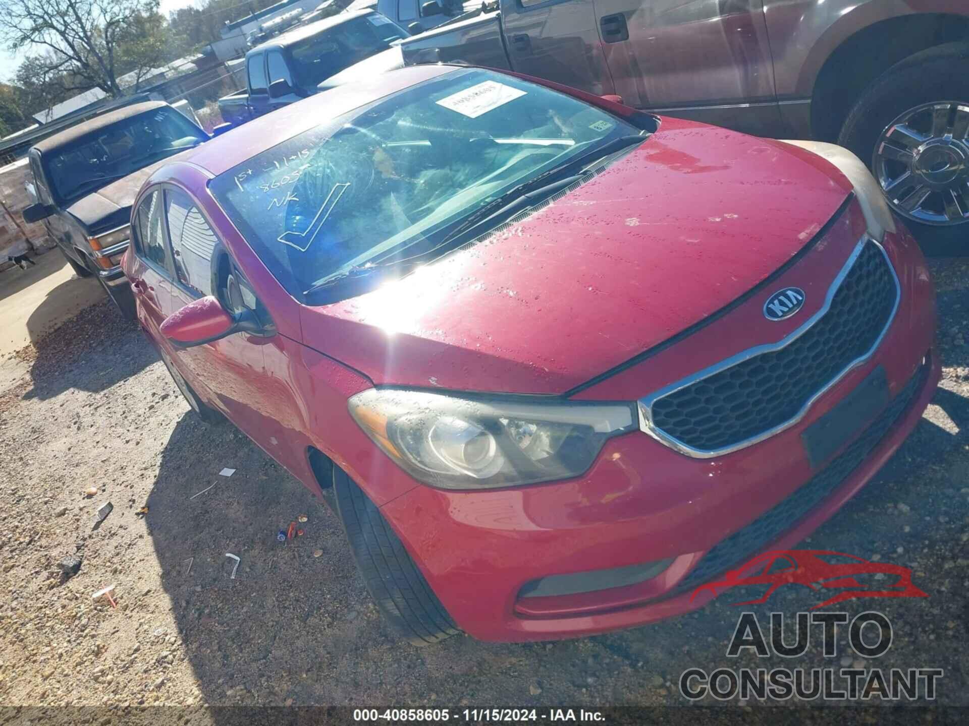 KIA FORTE 2016 - KNAFK4A69G5567221