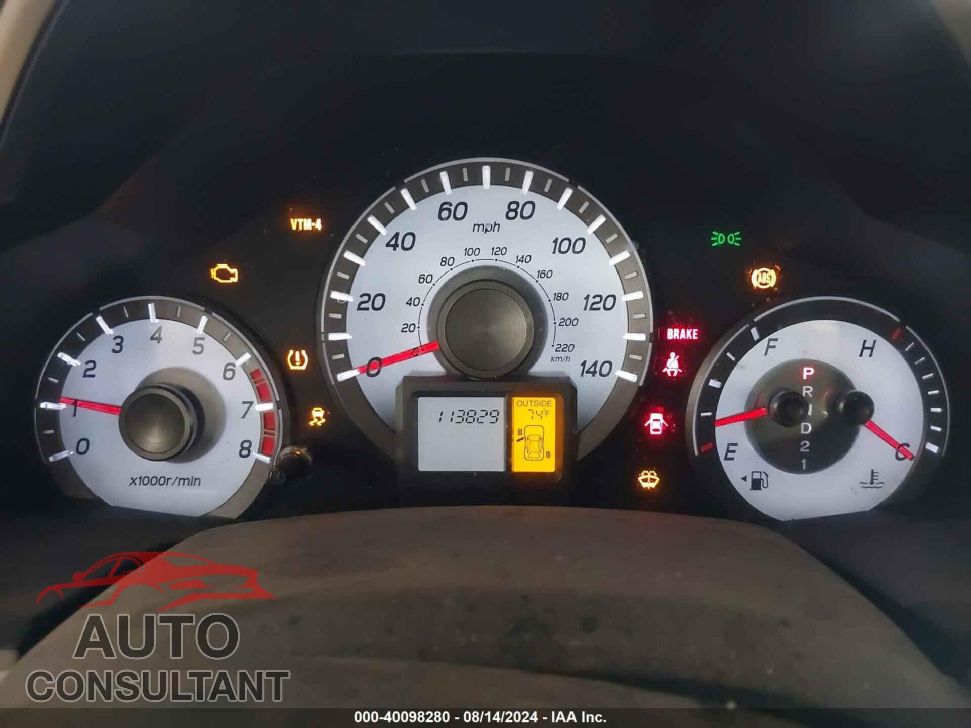 HONDA PILOT 2013 - 5FNYF4H62DB044848