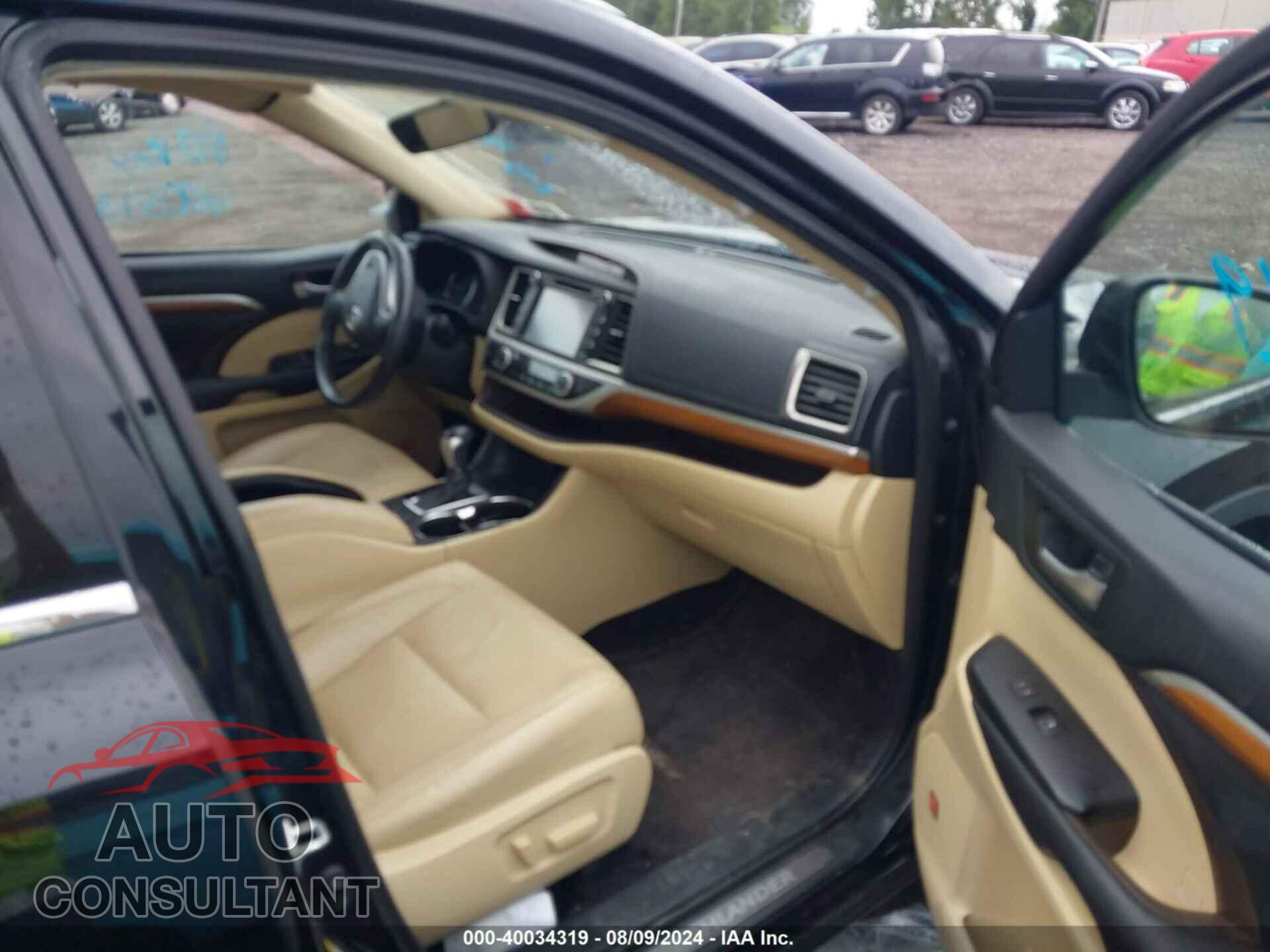 TOYOTA HIGHLANDER 2017 - 5TDDZRFH4HS389971